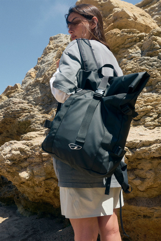 ARKK Accessories ARKK Roll Top Backpack | Black Backpack