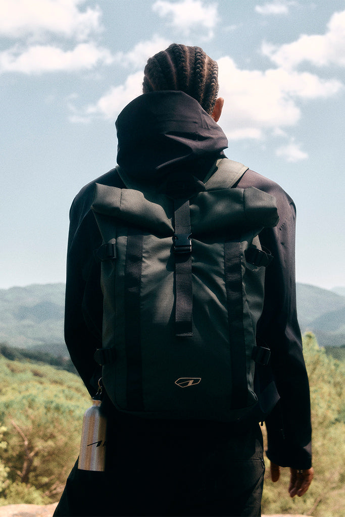 ARKK Accessories ARKK Roll Top Backpack | Black Backpack