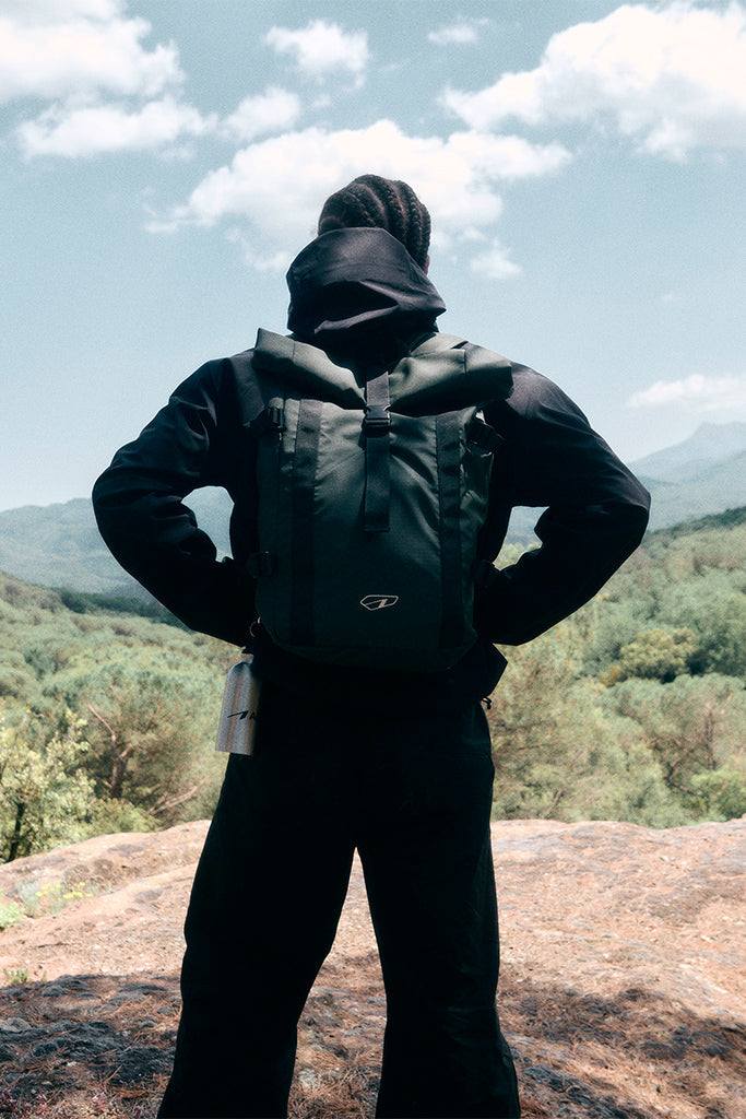 ARKK Accessories ARKK Roll Top Backpack | Black Backpack