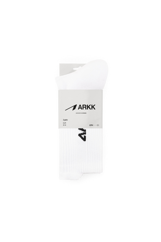 ARKK Accessories ARKK Tech Socks 3-pack | Bright White Socks