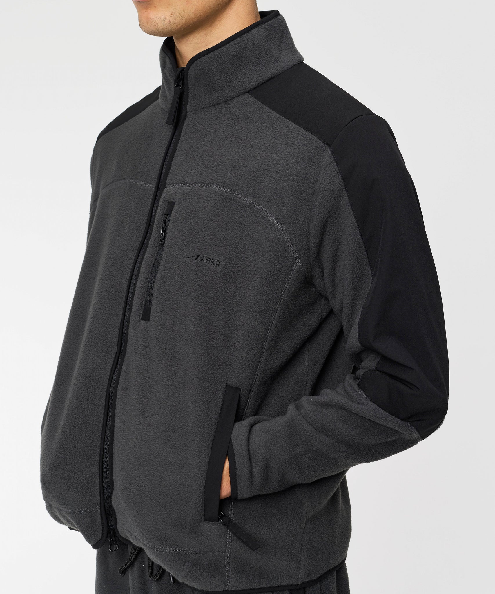 ARKK Apparel Elda Fleece Jacket | Dark Grey Jacket