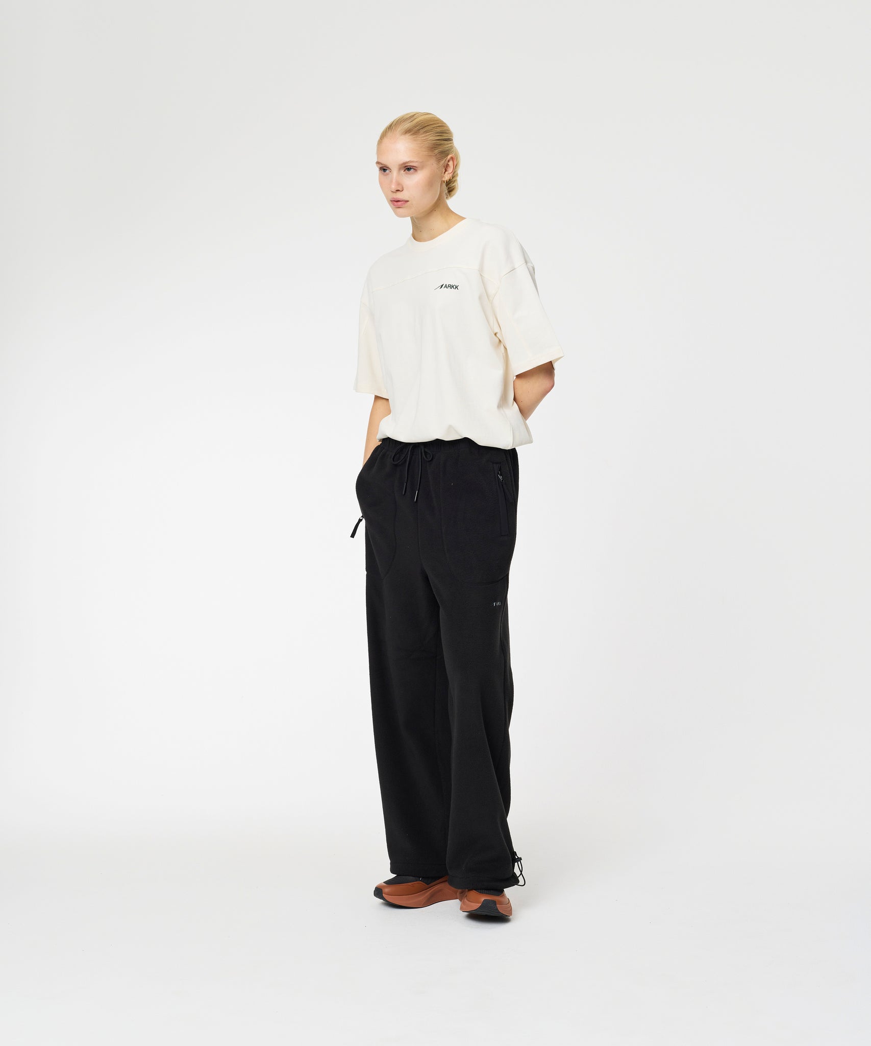 ARKK Apparel Elda Fleece Pants | Black Tech Pants