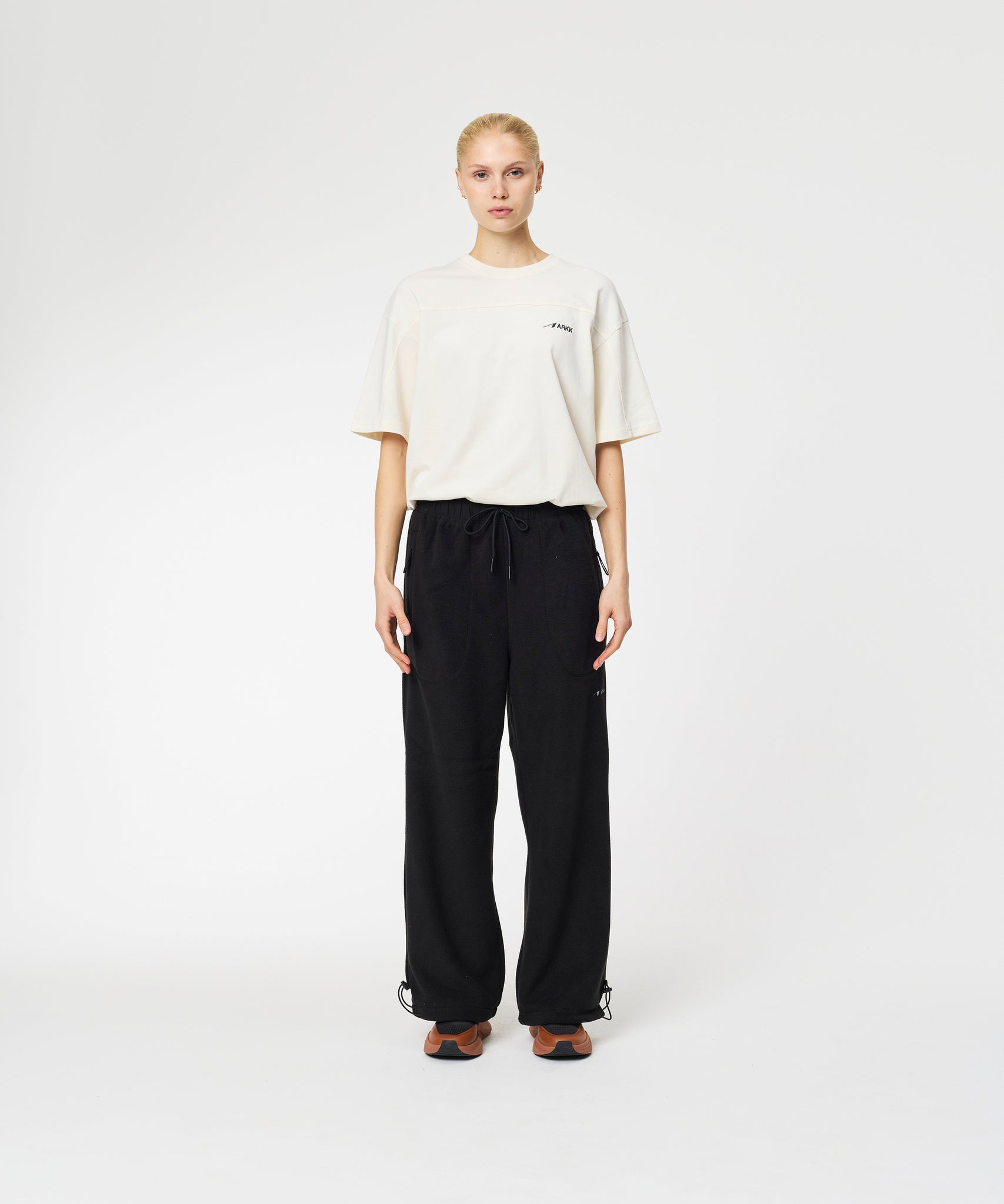 ARKK Apparel Elda Fleece Pants | Black Tech Pants