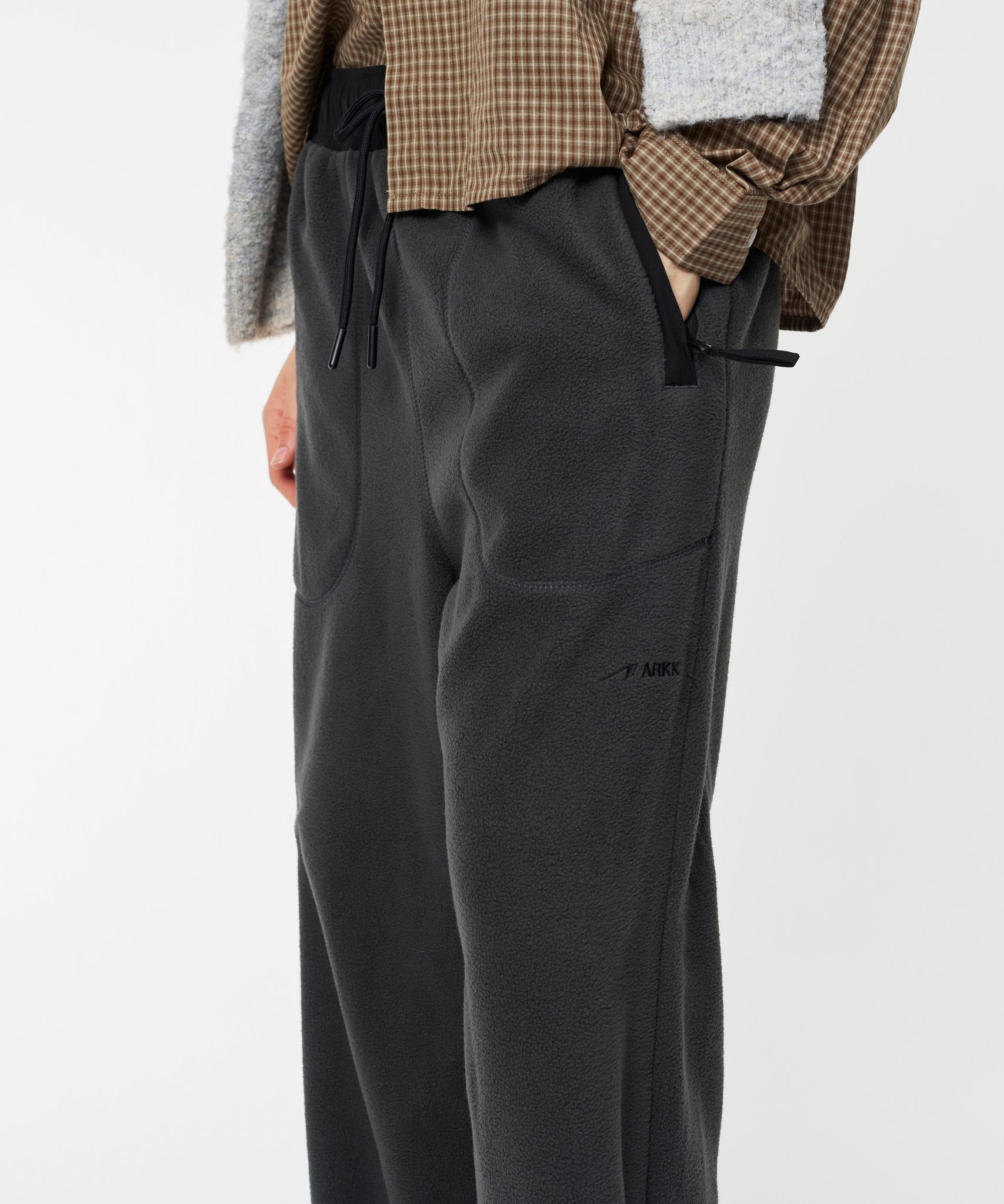ARKK Apparel Elda Fleece Pants | Dark Grey Tech Pants