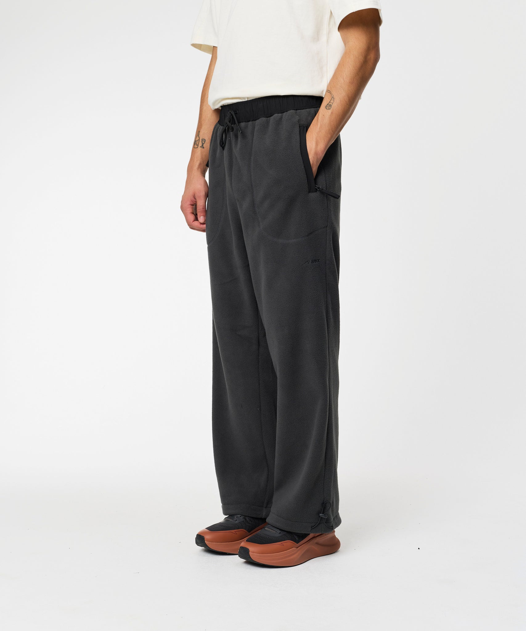 ARKK Apparel Elda Fleece Pants | Dark Grey Tech Pants