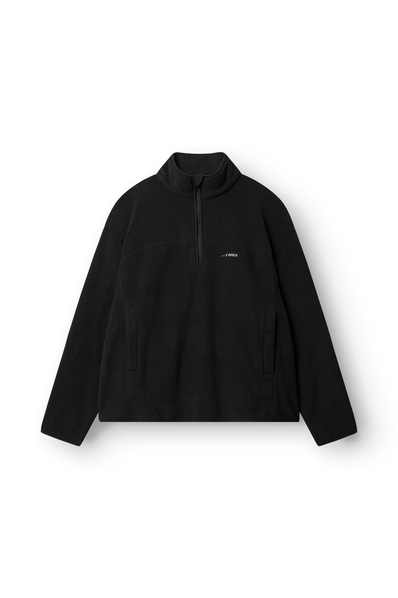 ARKK Apparel Elda Fleece Quarter Zip | Black Jacket