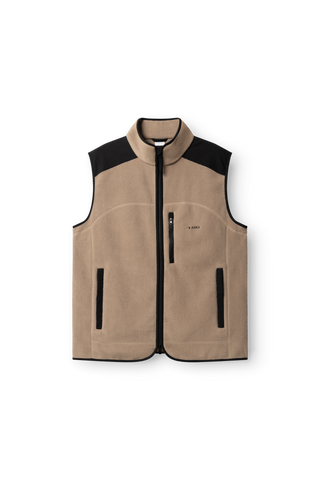 ARKK Apparel Elda Fleece Vest | Taupe Vest