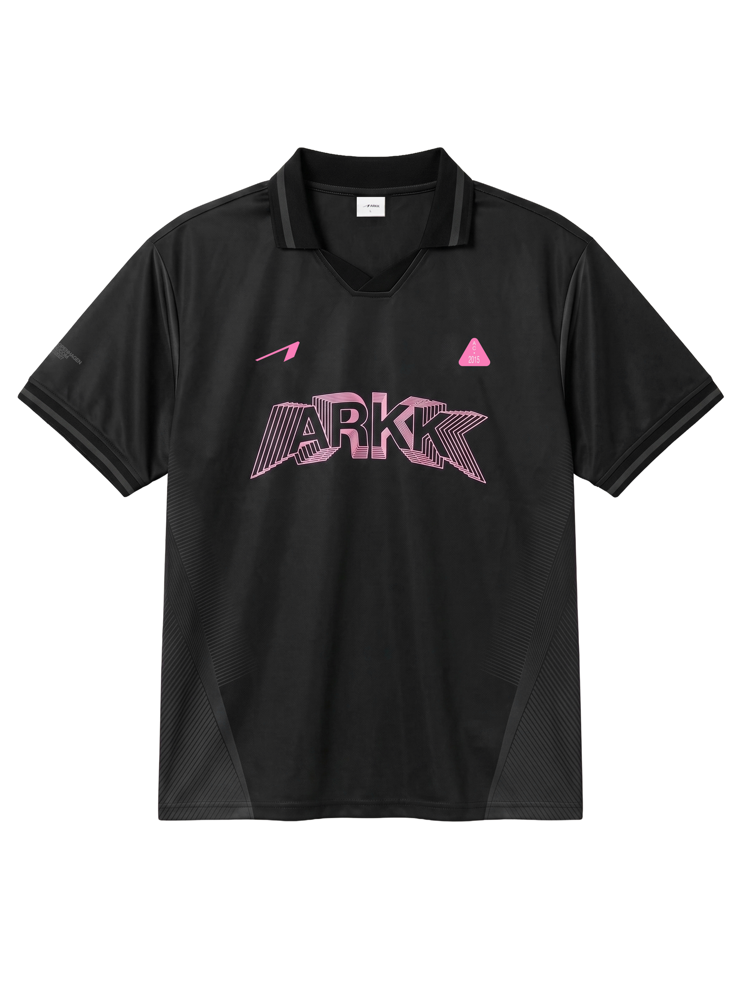 ARKK Apparel Football Shirt | Black Pink T-Shirt