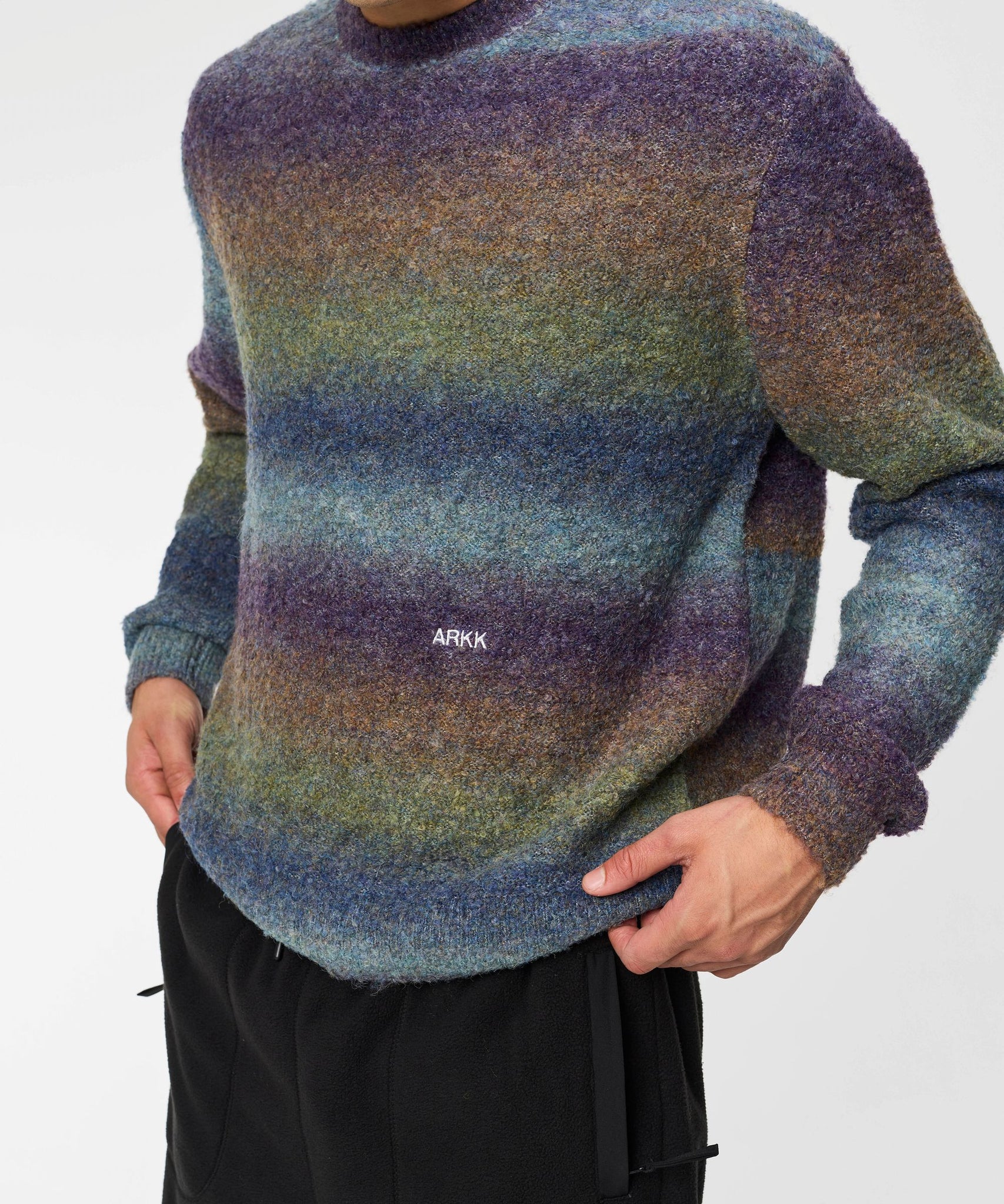 ARKK Apparel Knit Crew | Grey Green Knit Crew