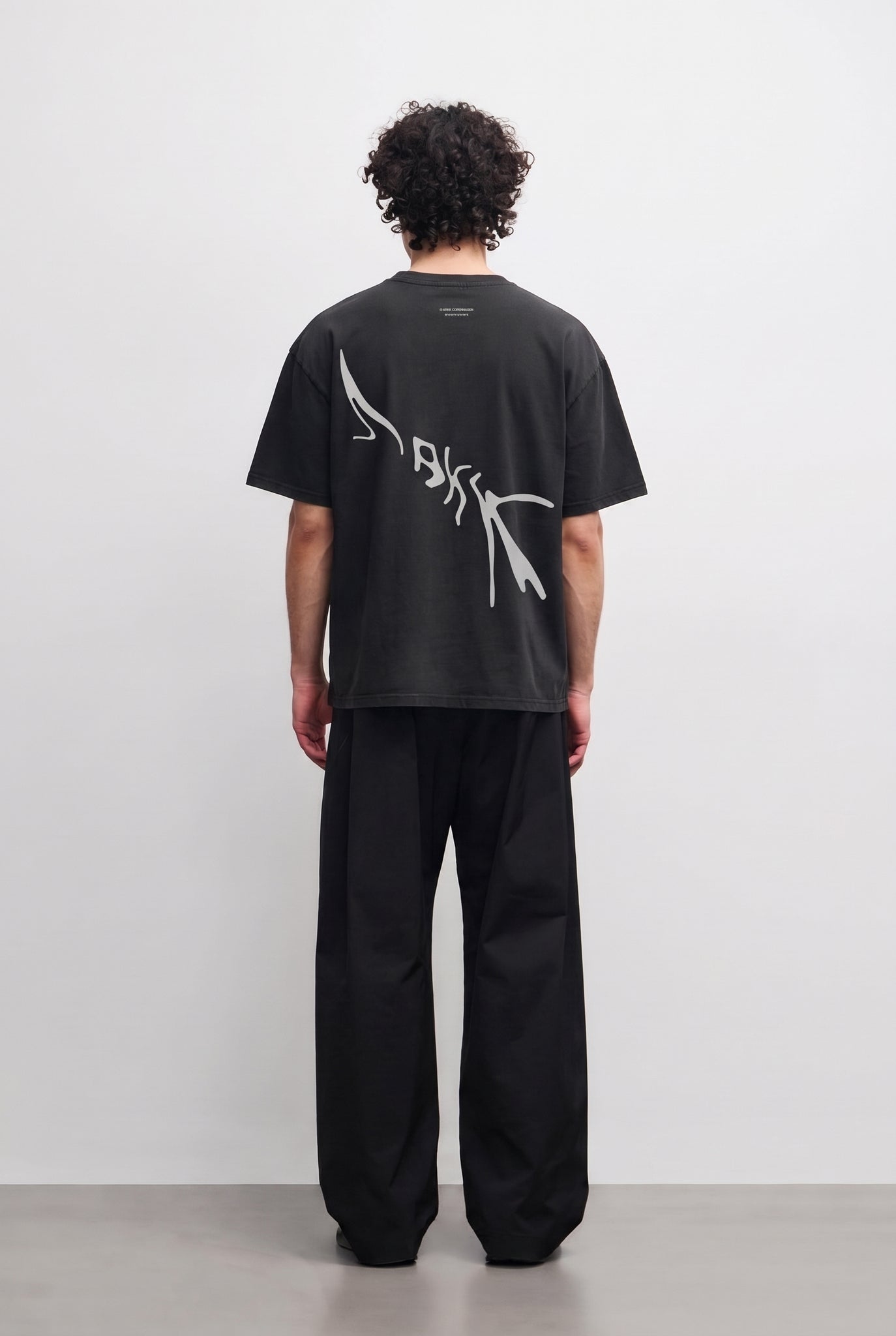 ARKK Apparel Liquid Boxy Tee | Faded Black T-Shirt