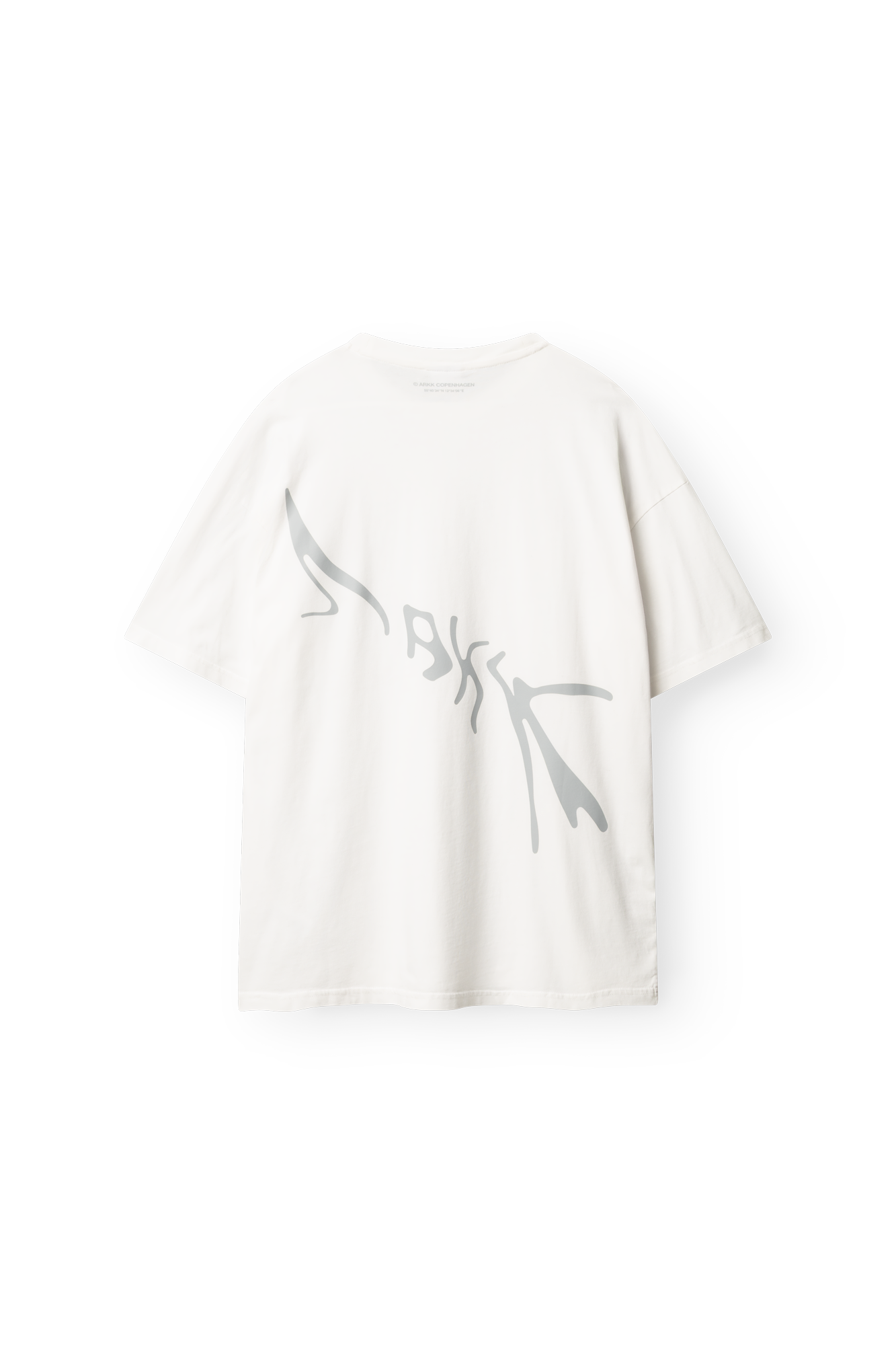 ARKK Apparel Liquid Boxy Tee | White Grey T-Shirt