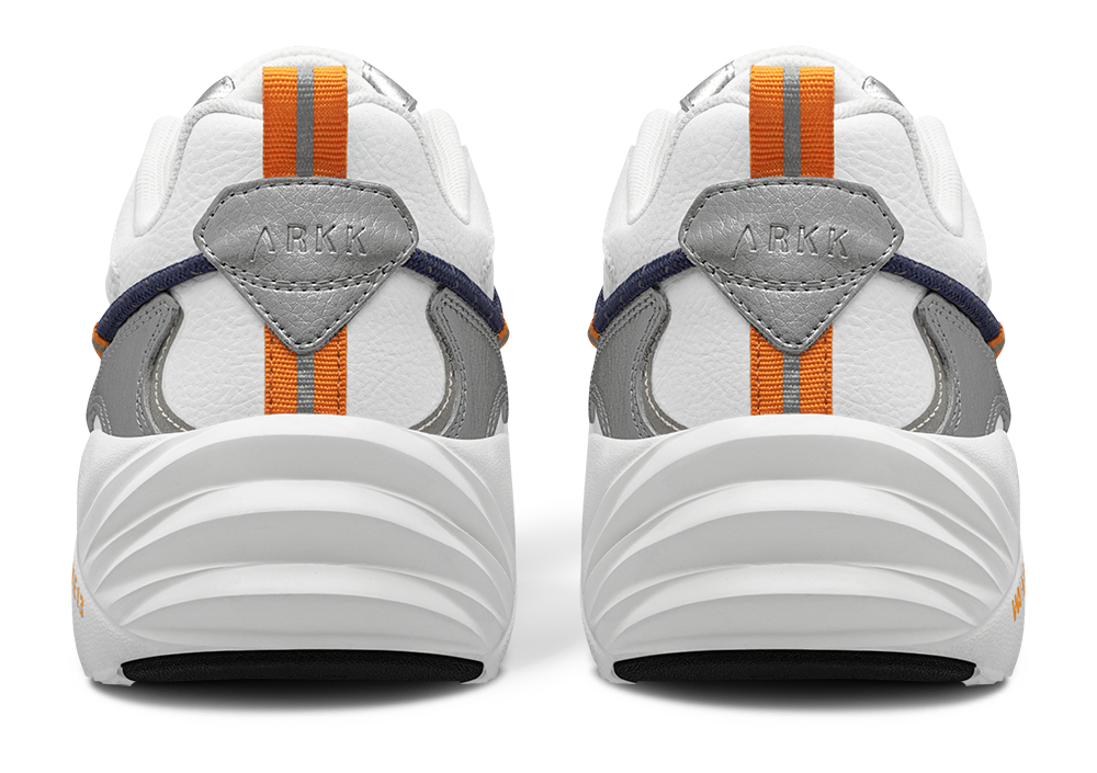 ARKK Collection Tuzon Leather W13 | Silver Dark Orange | Men Tuzon