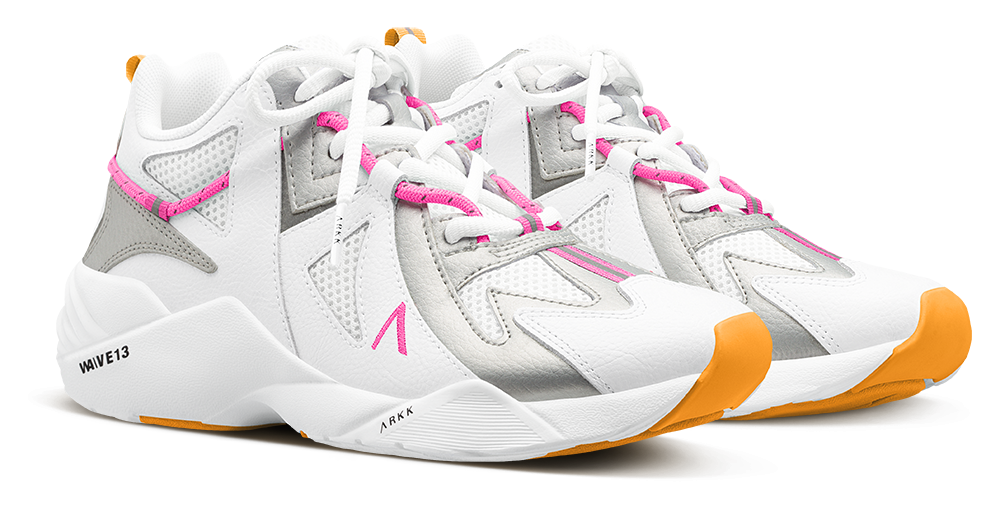 ARKK Collection Tuzon Leather W13 | White Silver Vivid Pink | Men Tuzon