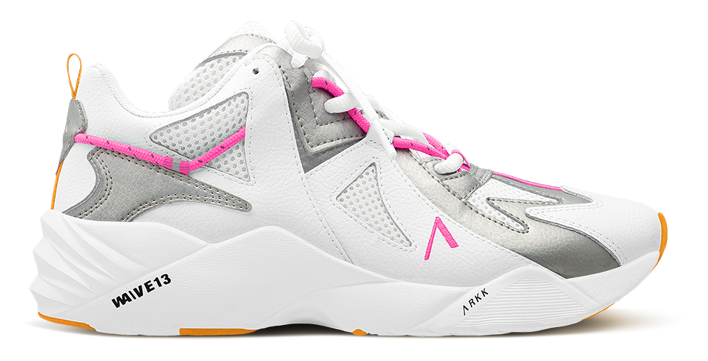 ARKK Collection Tuzon Leather W13 | White Silver Vivid Pink | Men Tuzon