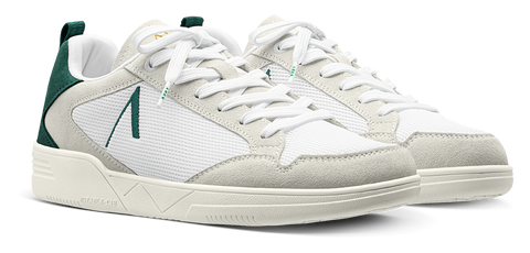 Visuklass Mesh Suede S-C18 | White Evergreen | Men