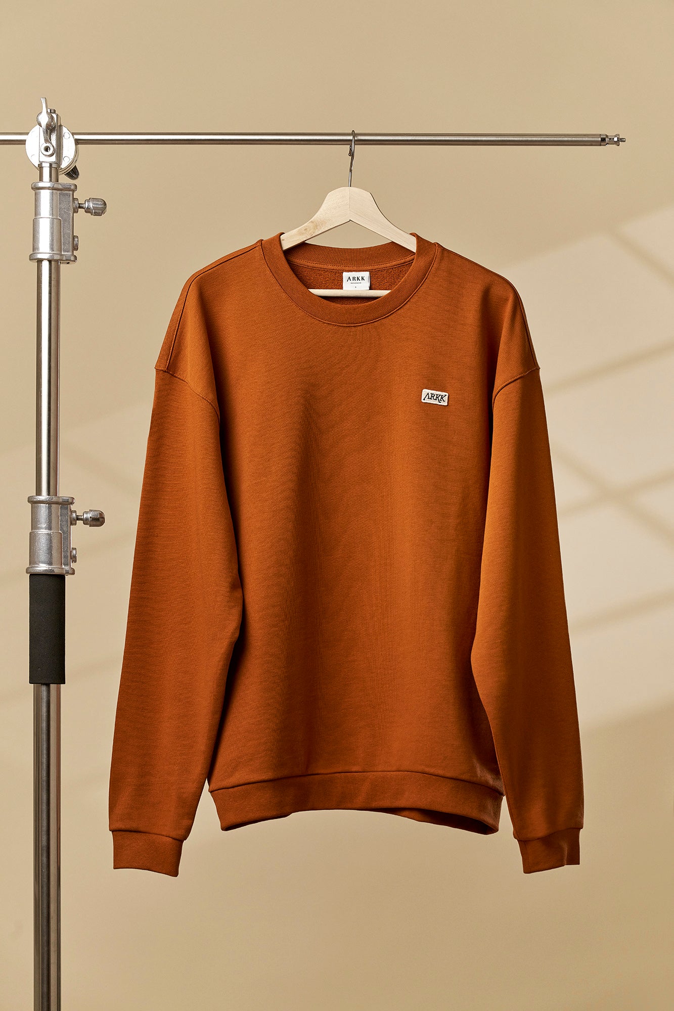 ARKK Apparel ARKK Box Logo Crewneck | Caramel Cafe Crewneck