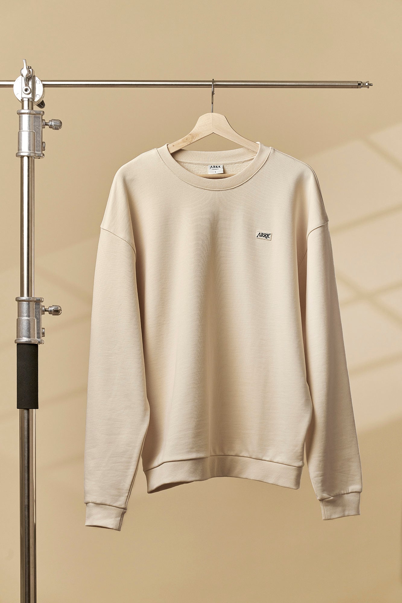 ARKK Apparel ARKK Box Logo Crewneck | Light Sand Crewneck
