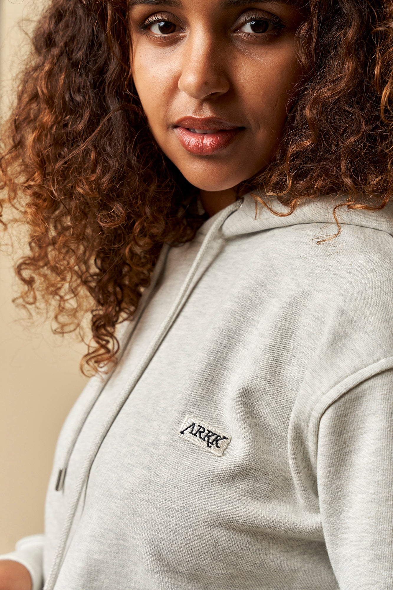 ARKK Apparel ARKK Box Logo Hoodie | Grey Melange Hoodie