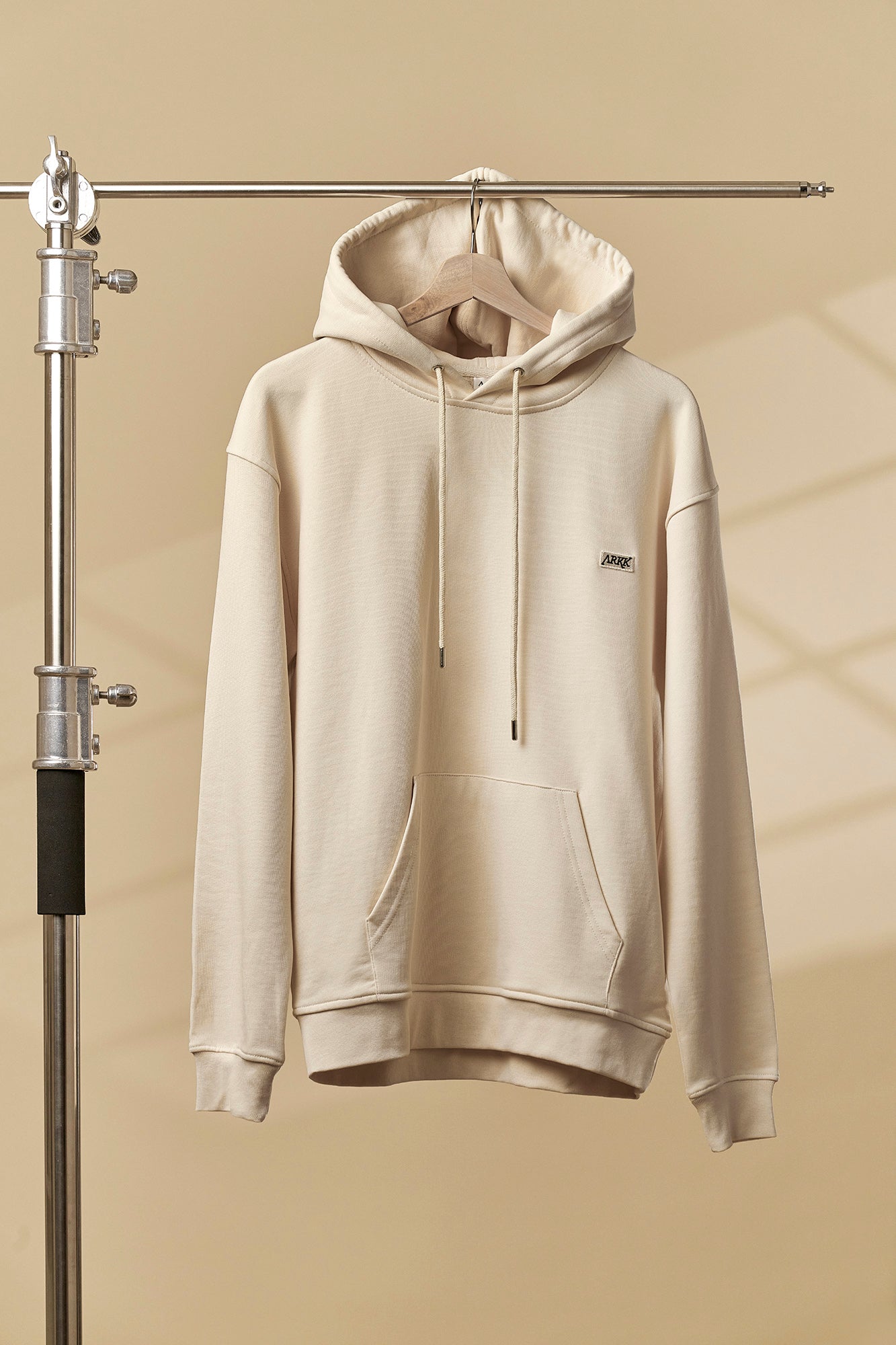 ARKK Apparel ARKK Box Logo Hoodie | Light Sand Hoodie