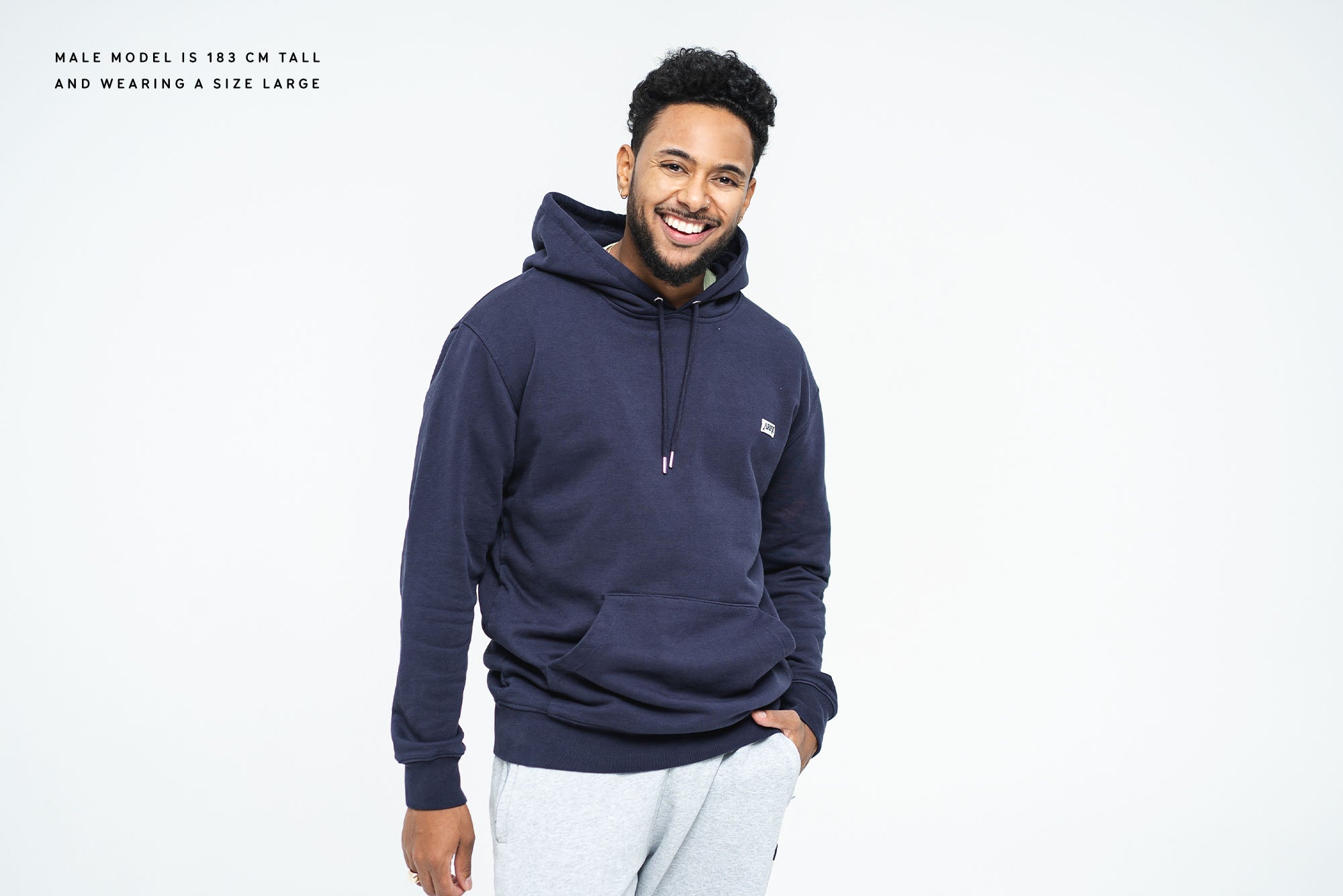 ARKK Apparel ARKK Box Logo Hoodie | Maritime Blue Hoodie