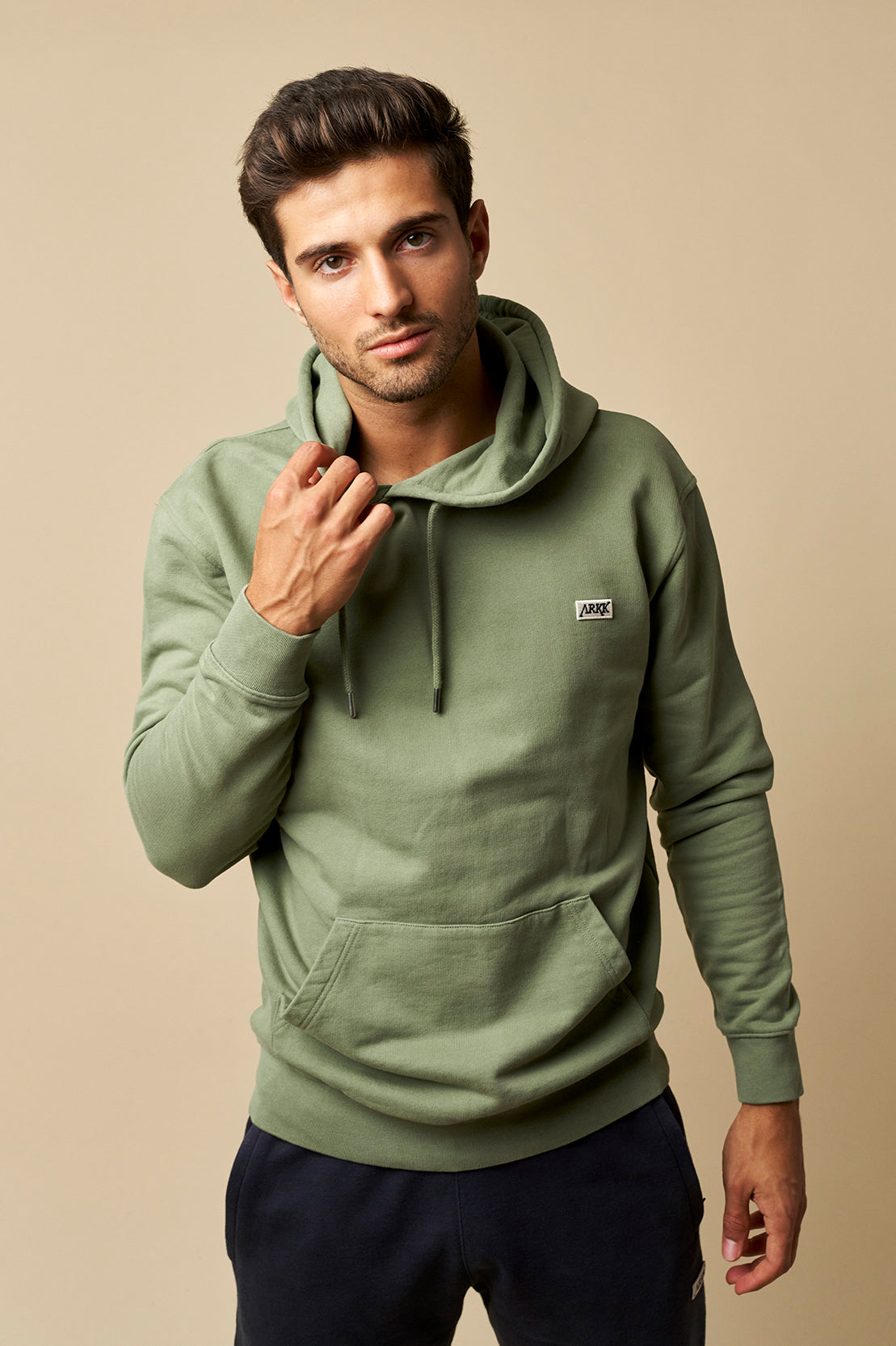 ARKK Apparel ARKK Box Logo Hoodie | Oil Green Hoodie