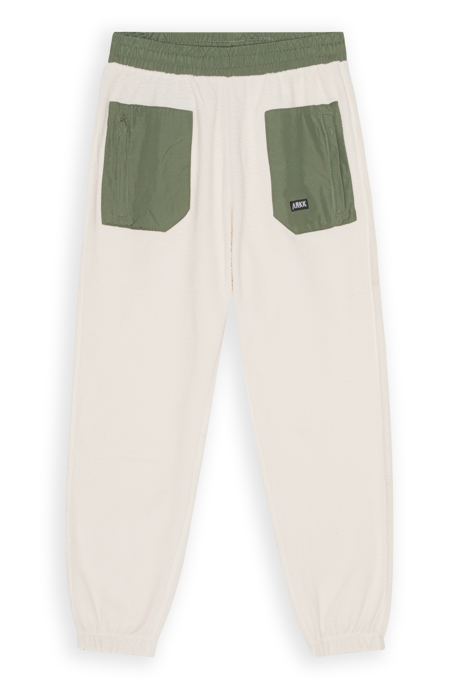 ARKK Apparel ARKK Box Logo Polar Sweatpants | Light Sand Dark Army Sweatpants
