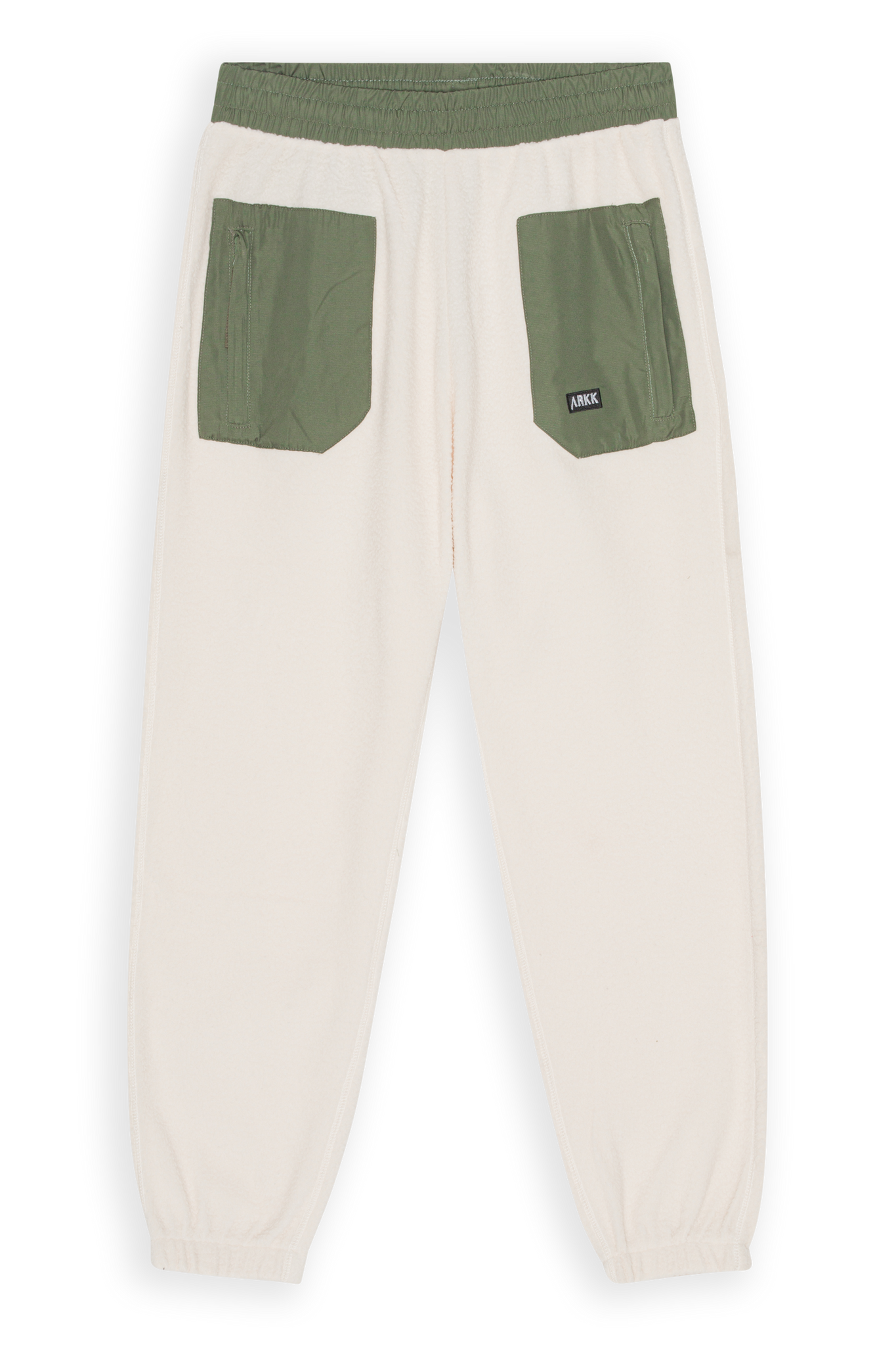 ARKK Apparel ARKK Box Logo Polar Sweatpants | Light Sand Dark Army Sweatpants