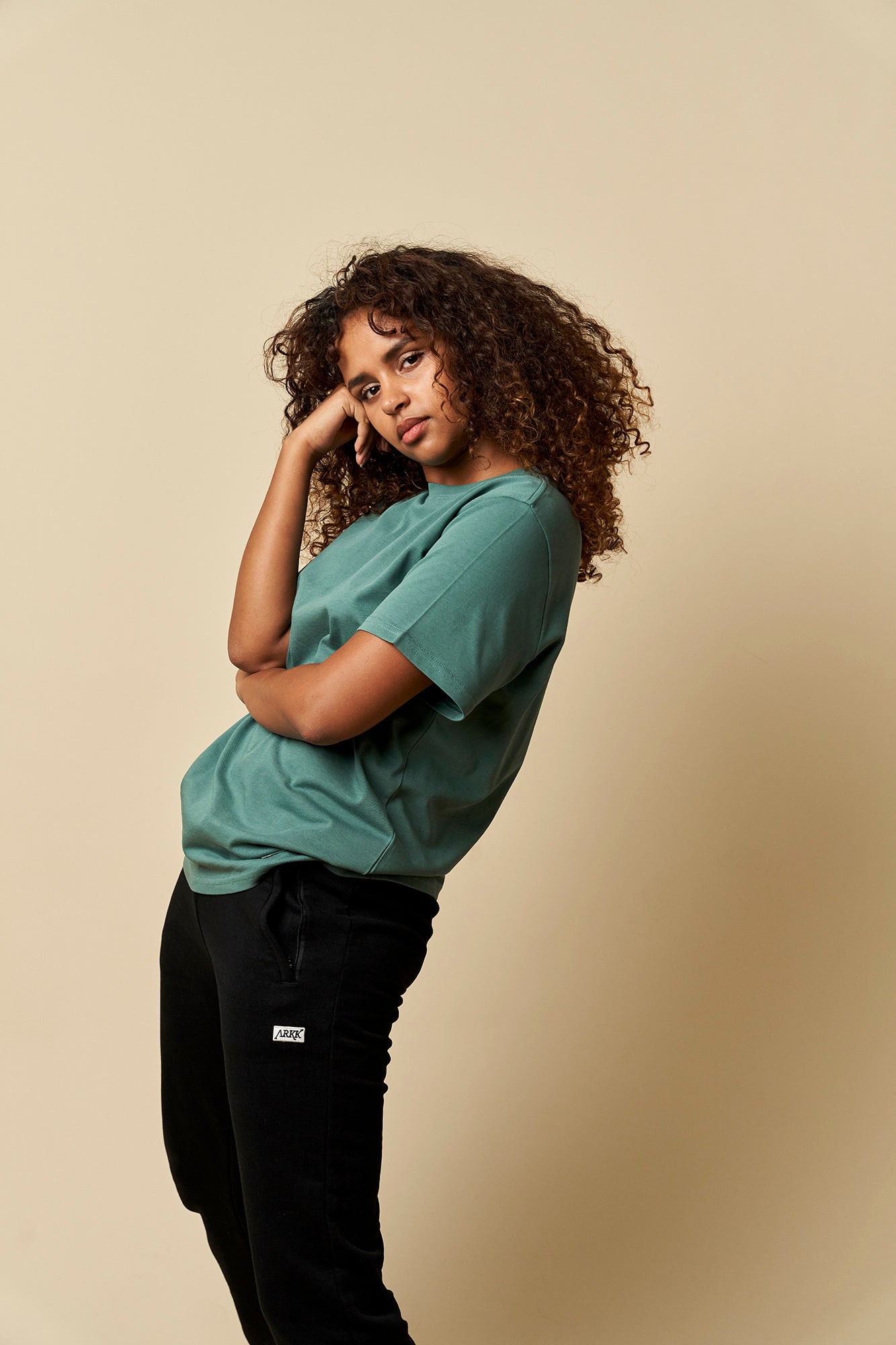 ARKK Apparel ARKK Box Logo Tee | Silver Pine T-Shirt