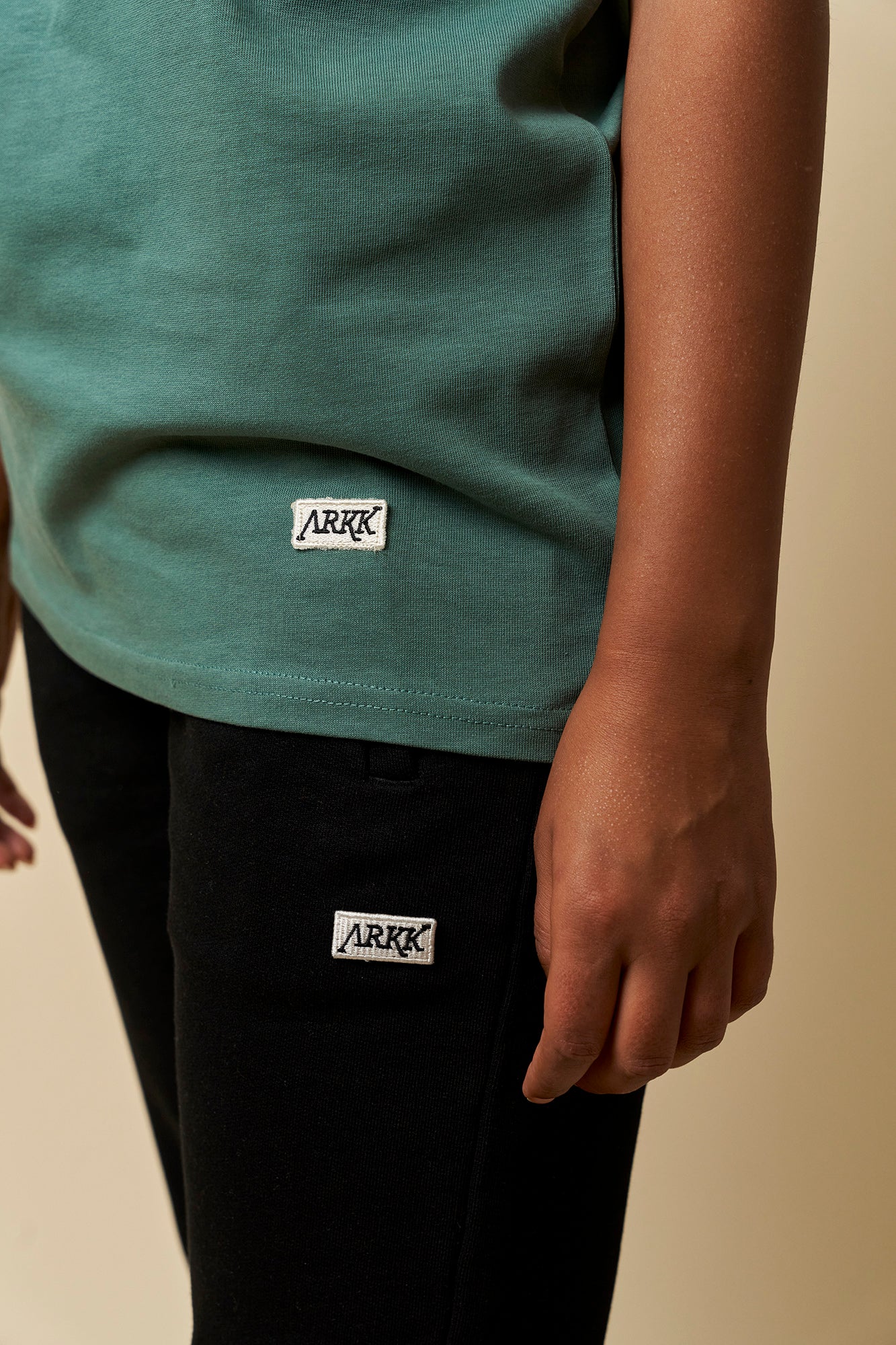 ARKK Apparel ARKK Box Logo Tee | Silver Pine T-Shirt