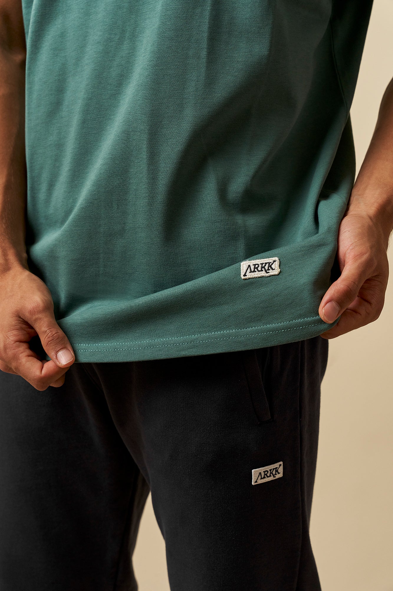 ARKK Apparel ARKK Box Logo Tee | Silver Pine T-Shirt