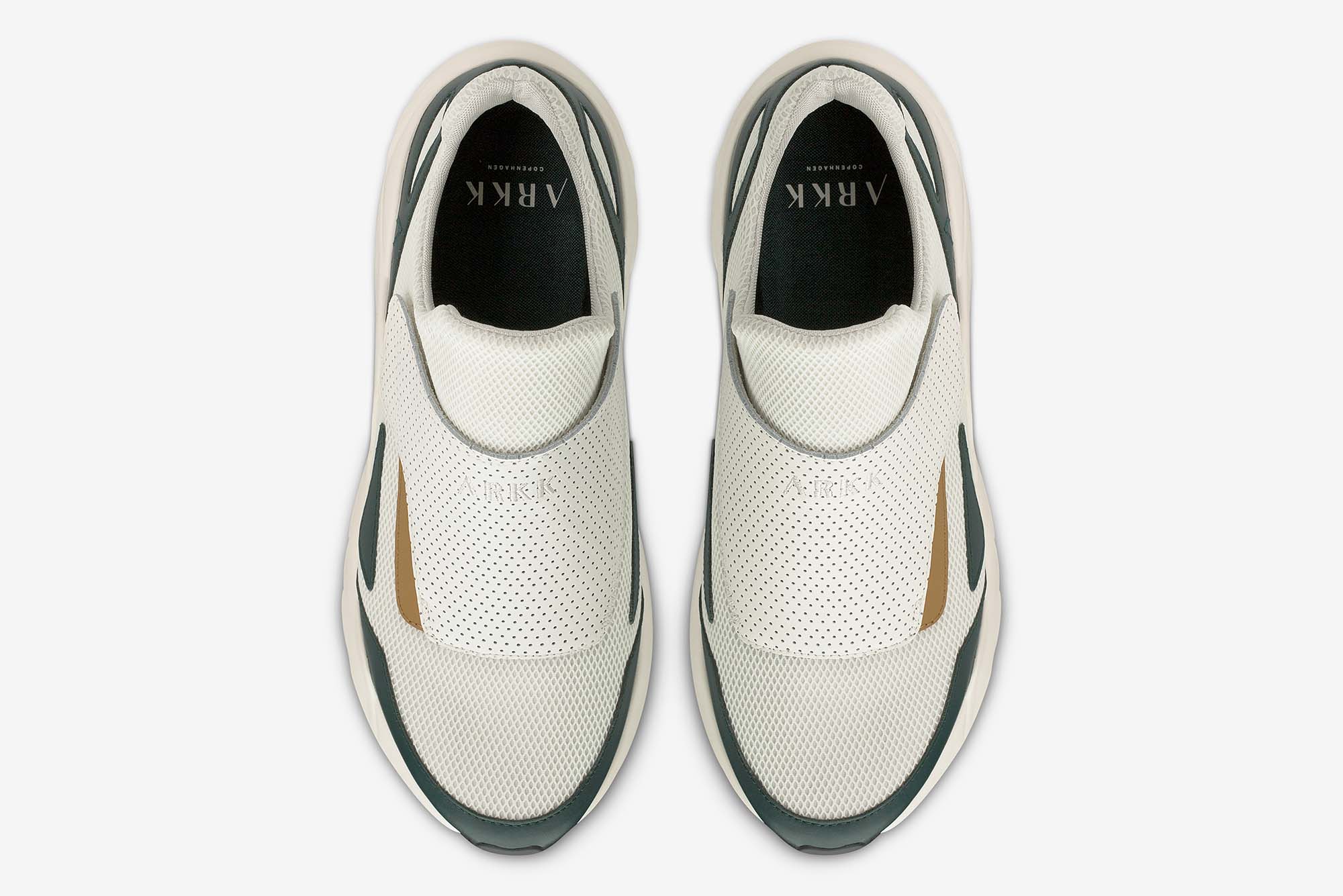 ARKK Copenhagen - Main Line Apextron Mesh W13 Off White Pine Green - Women Apextron Off White
