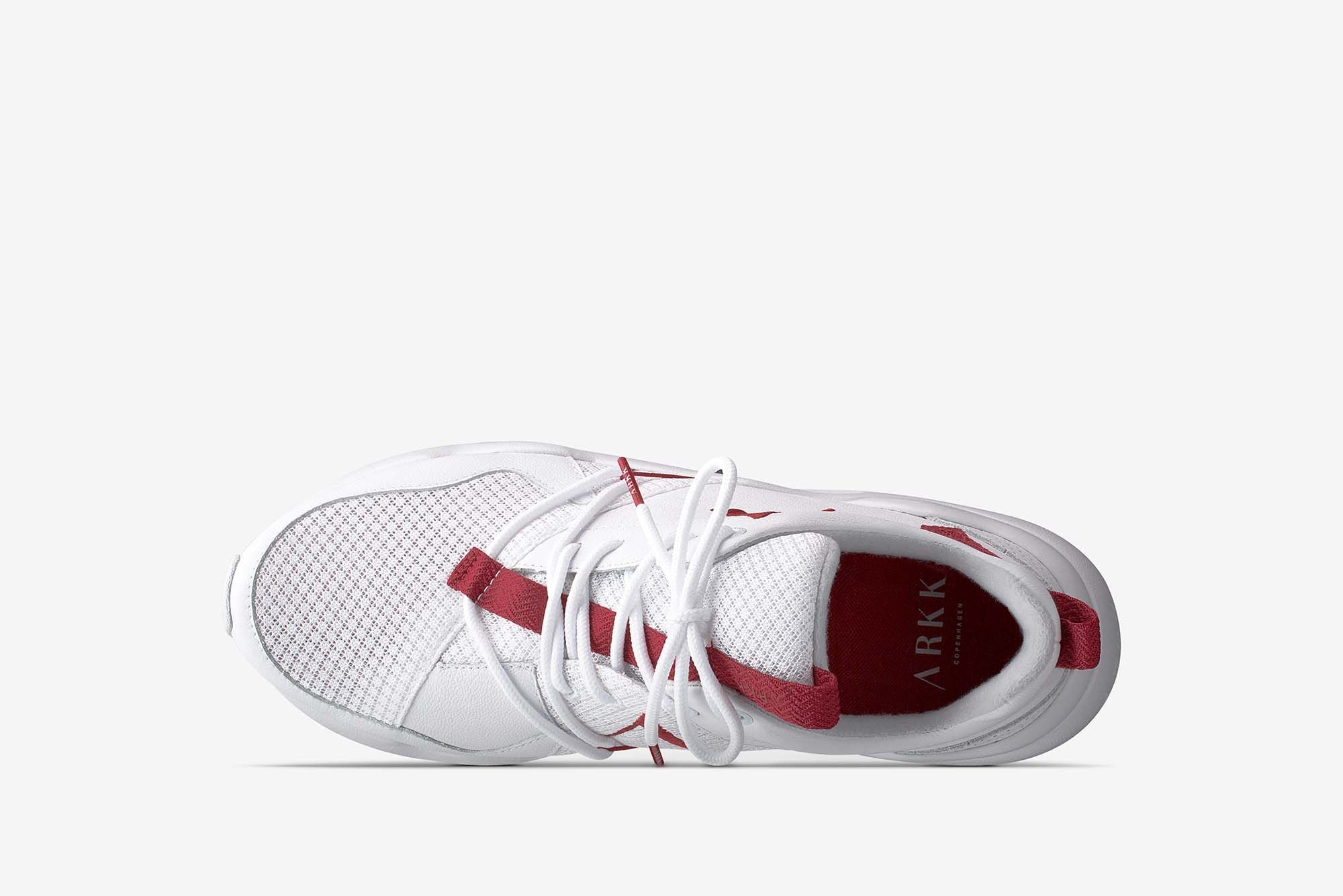 ARKK Copenhagen - Main Line Asymtrix Mesh F-PRO90 White Haute Red - Women Asymtrix White Haute Red