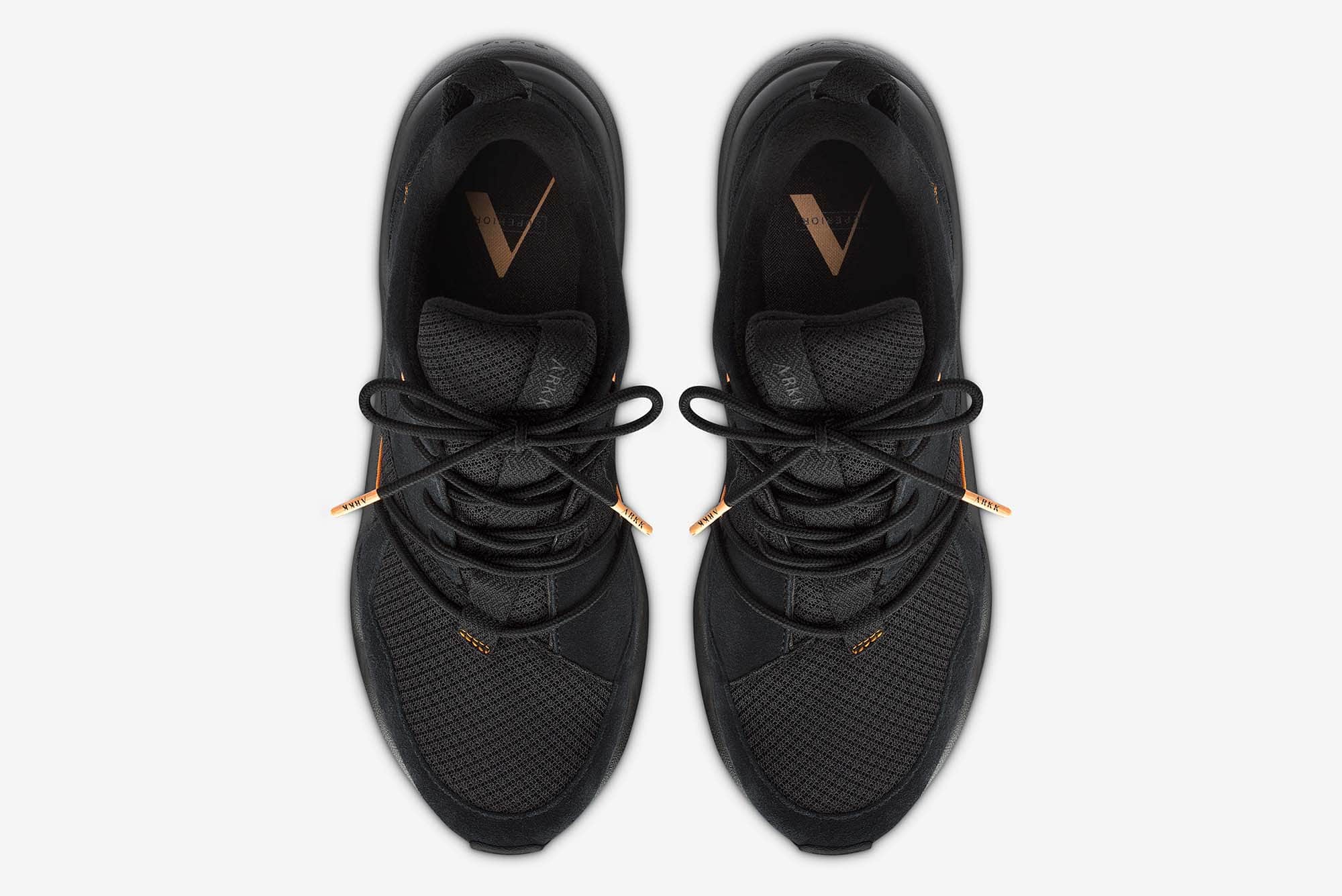 ARKK Collection Asymtrix Suede F-PRO90 Black Mock Orange - Men Asymtrix Black