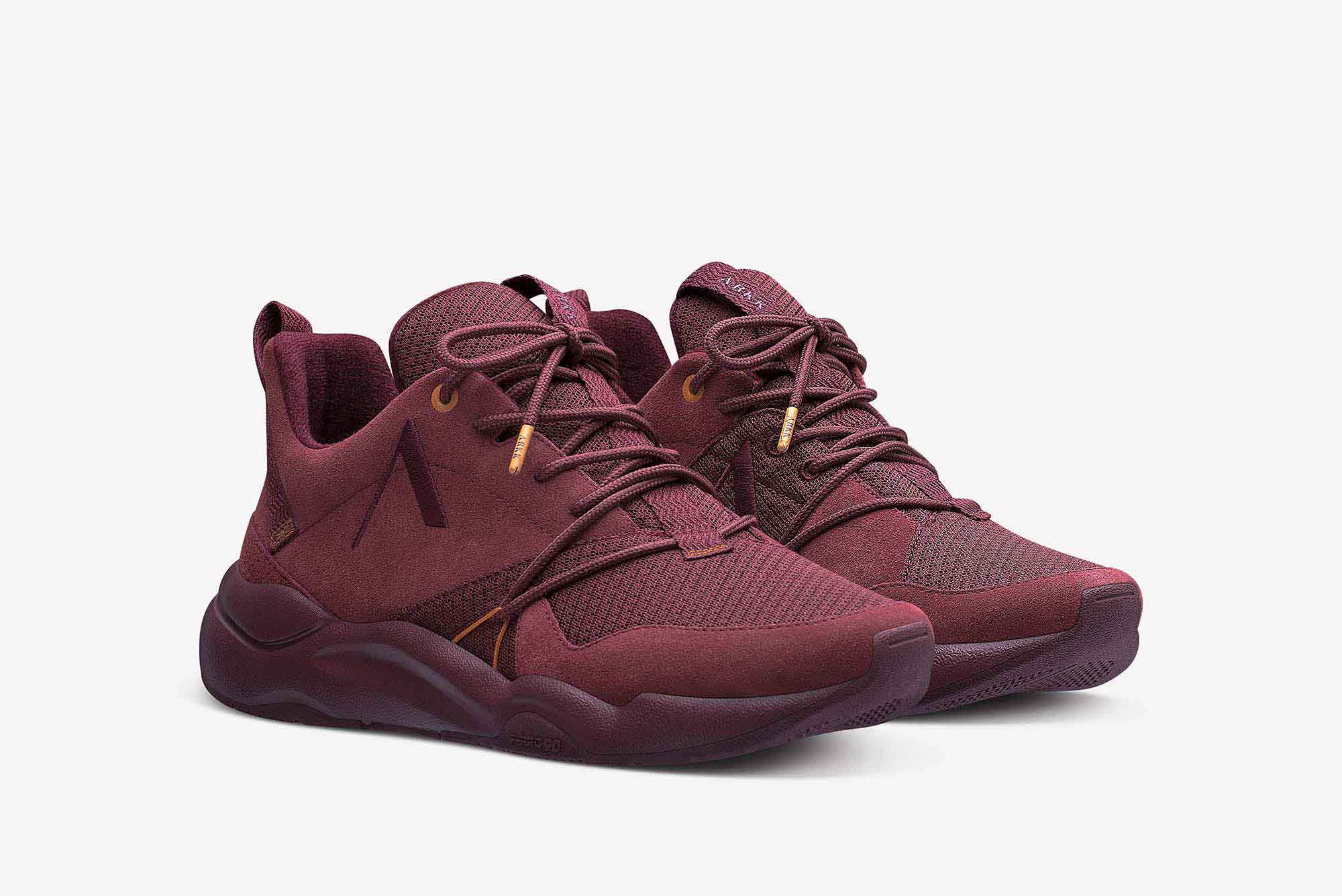 ARKK Collection Asymtrix Suede F-PRO90 Oxblood Red Mock Orange - Men Asymtrix Oxblood Red