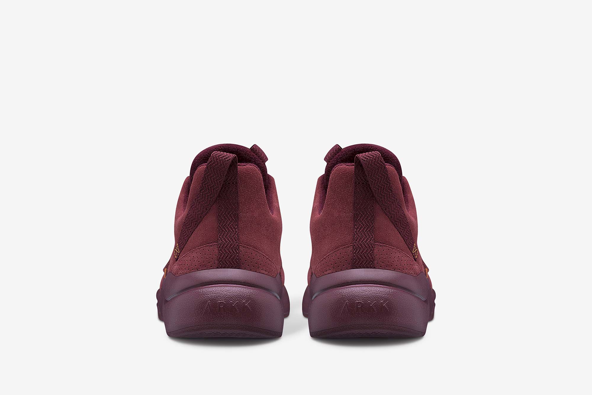 ARKK Copenhagen - Superior Line Asymtrix Suede F-PRO90 Oxblood Red Mock Orange - Women Asymtrix Oxblood Red