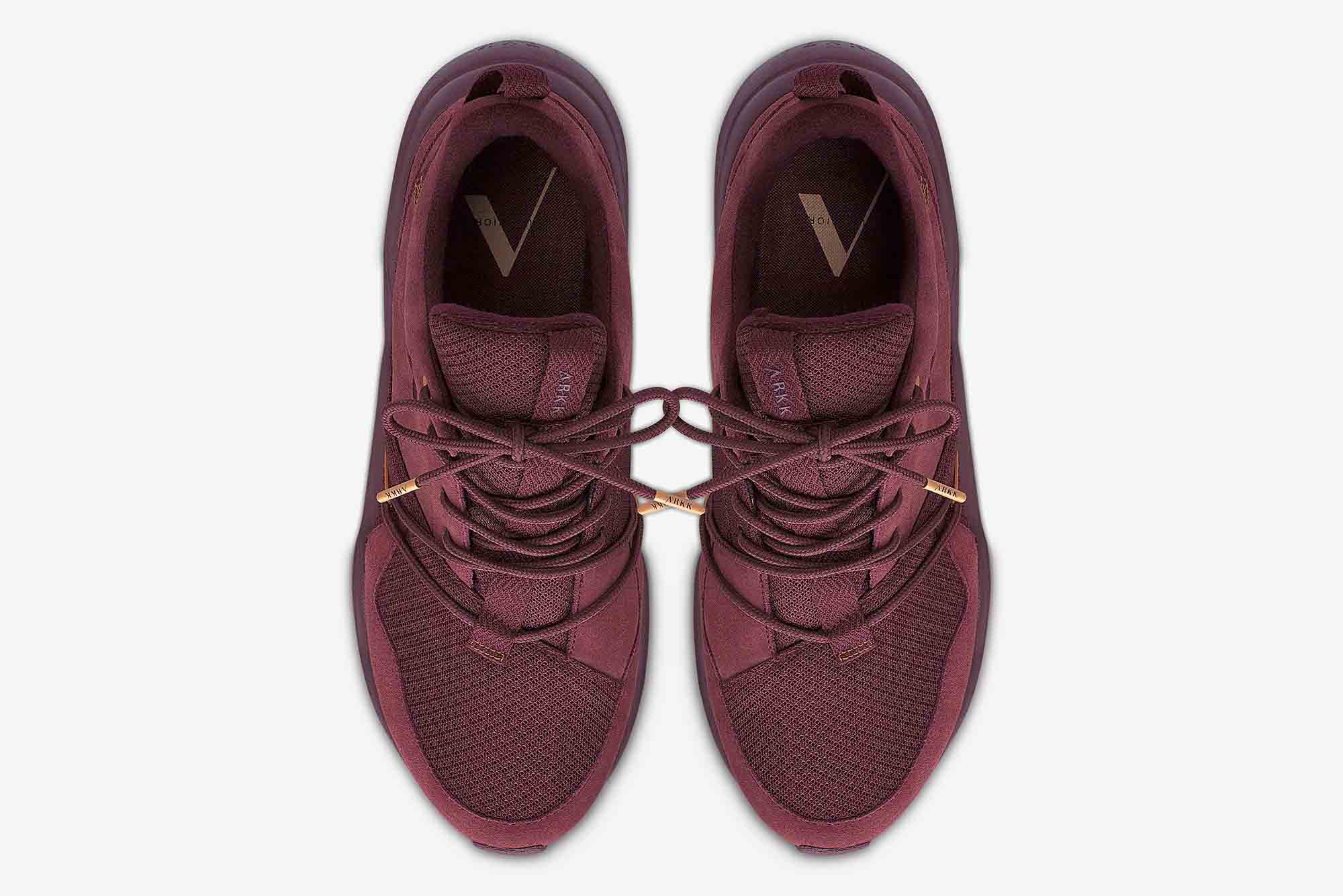 ARKK Copenhagen - Superior Line Asymtrix Suede F-PRO90 Oxblood Red Mock Orange - Women Asymtrix Oxblood Red