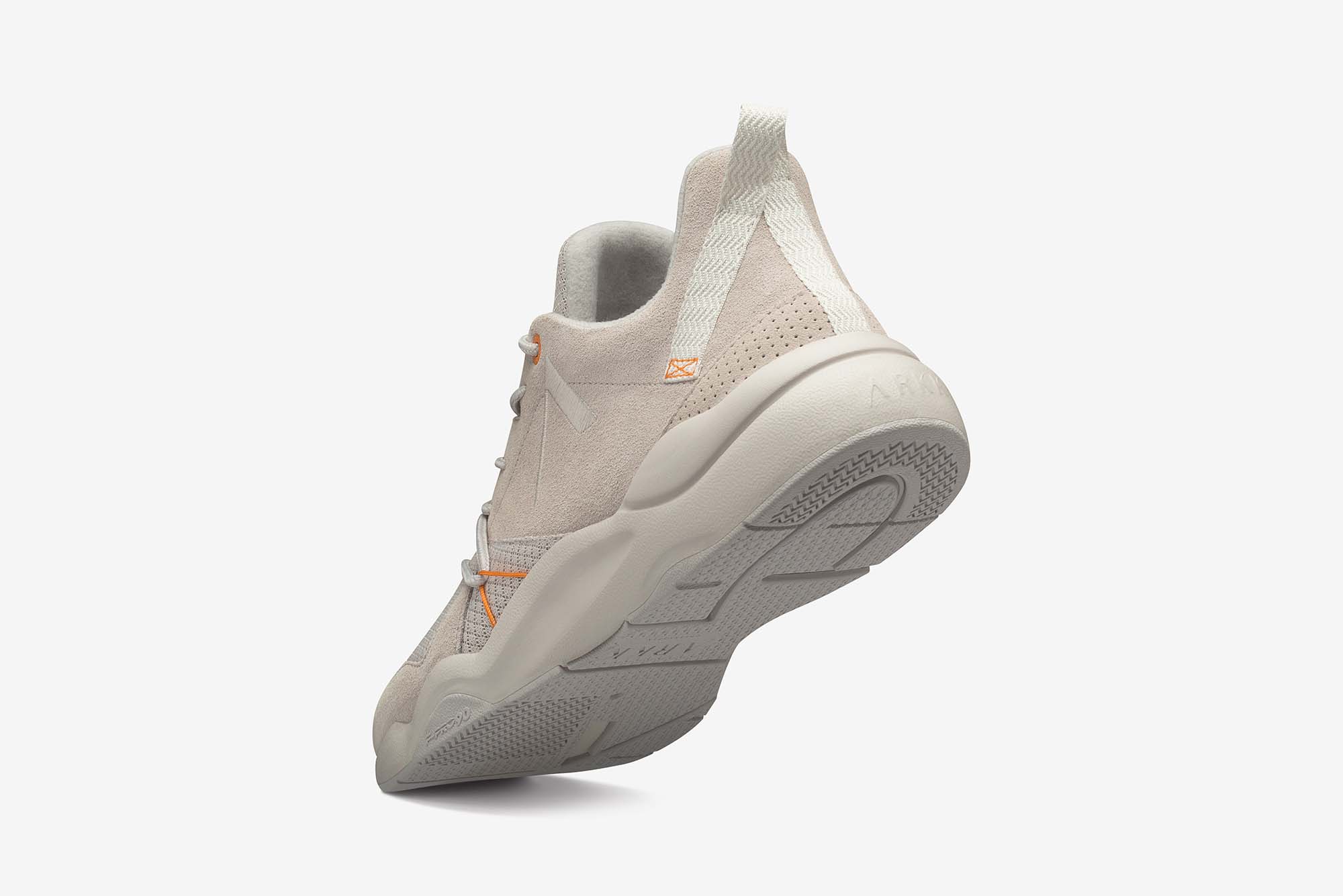 ARKK Copenhagen - Superior Line Asymtrix Suede F-PRO90 White Sand Mock Orange - Men Asymtrix White Sand