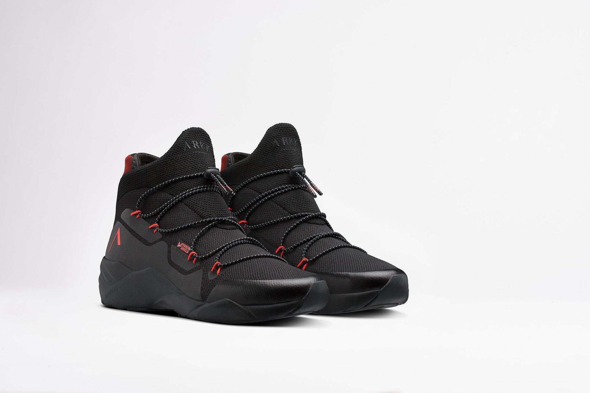 ARKK Copenhagen - Main Line Chrontech Mesh HS W13 Black Neon Coral-Men Chrontech Black