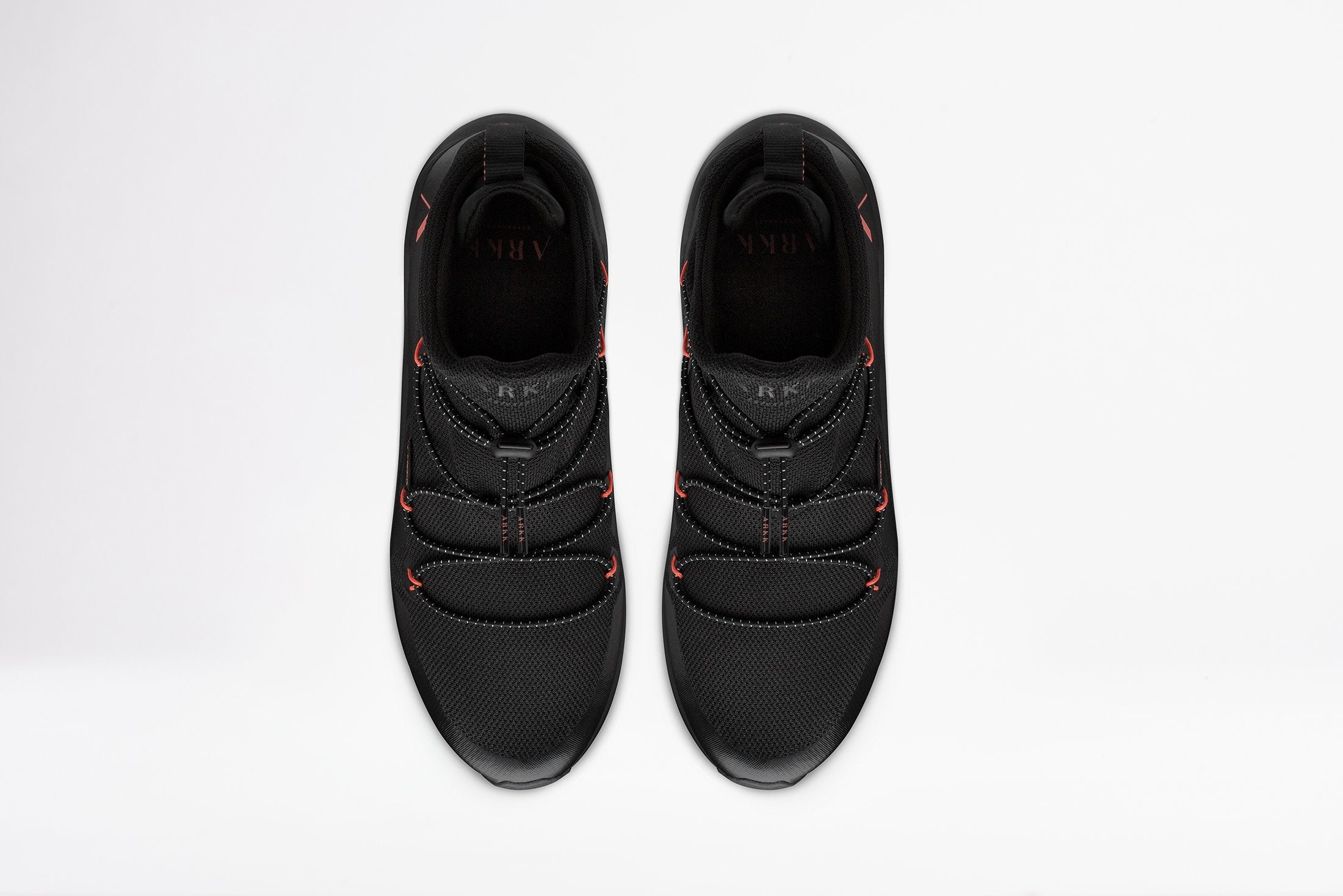 ARKK Copenhagen - Main Line Chrontech Mesh HS W13 Black Neon Coral-Men Chrontech Black