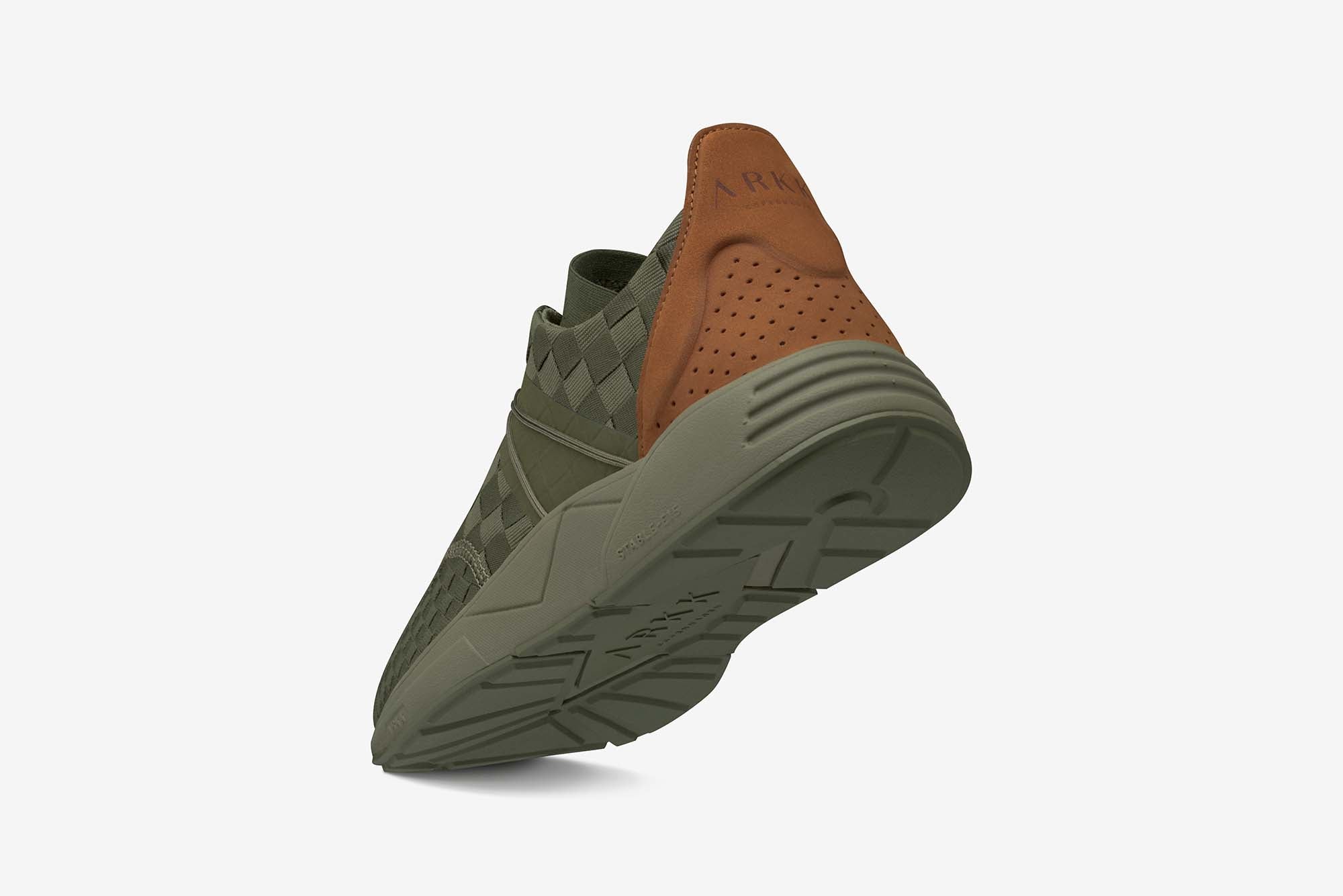 ARKK Collection Eaglezero Braided S-E15 Dark Army Brown-Women Eaglezero Dark Army
