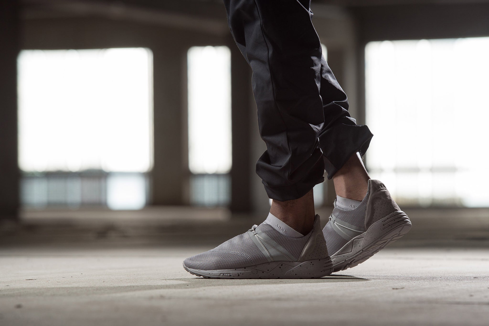 ARKK Collection Eaglezero Mesh S-E15 Silver Grey Spray - Men Eaglezero Grey