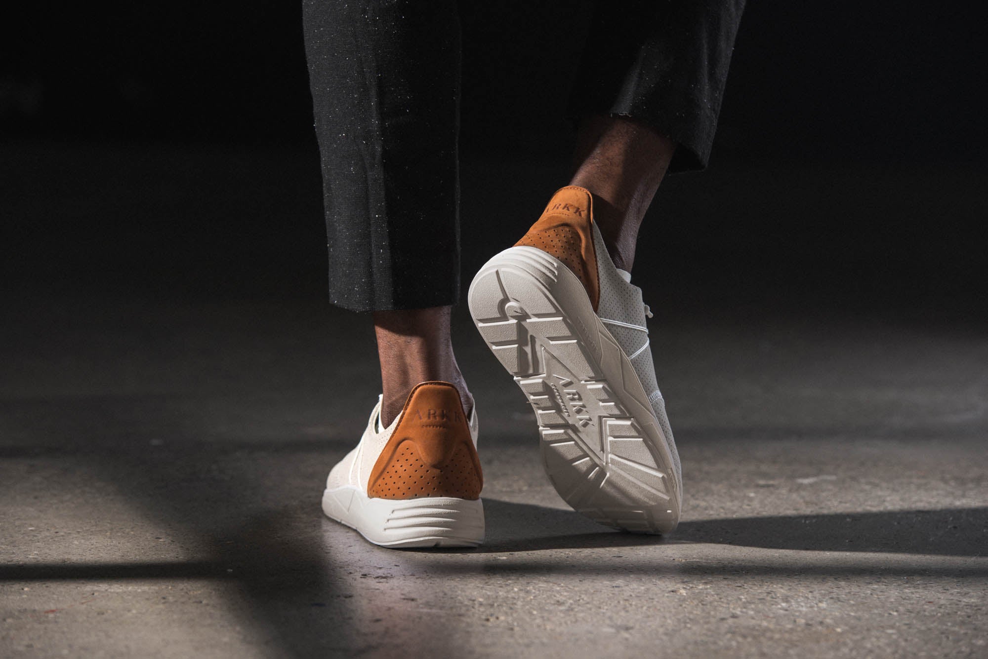ARKK Collection Eaglezero Suede S-E15 Off White Brown - Men Eaglezero Off White