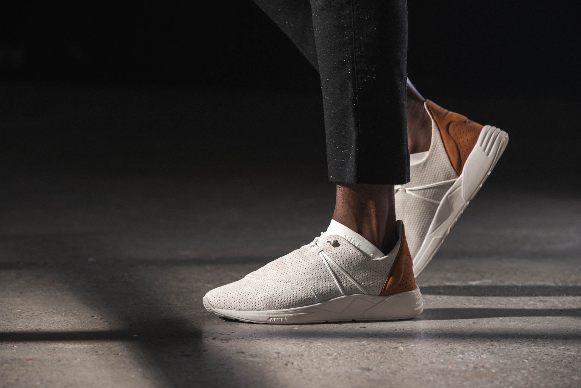 ARKK Collection Eaglezero Suede S-E15 Off White Brown - Men Eaglezero Off White