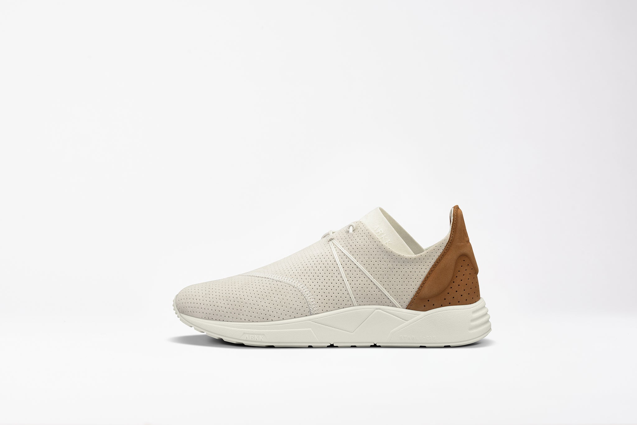 ARKK Collection Eaglezero Suede S-E15 Off White Brown - Women Eaglezero Off White