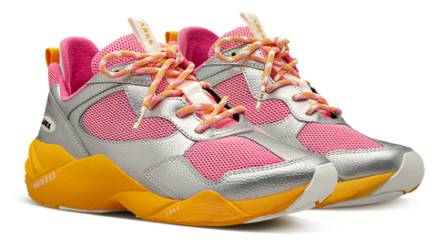 ARKK Collection Kanetyk Leather W13 | Silver Vivid Pink | Women Kanetyk
