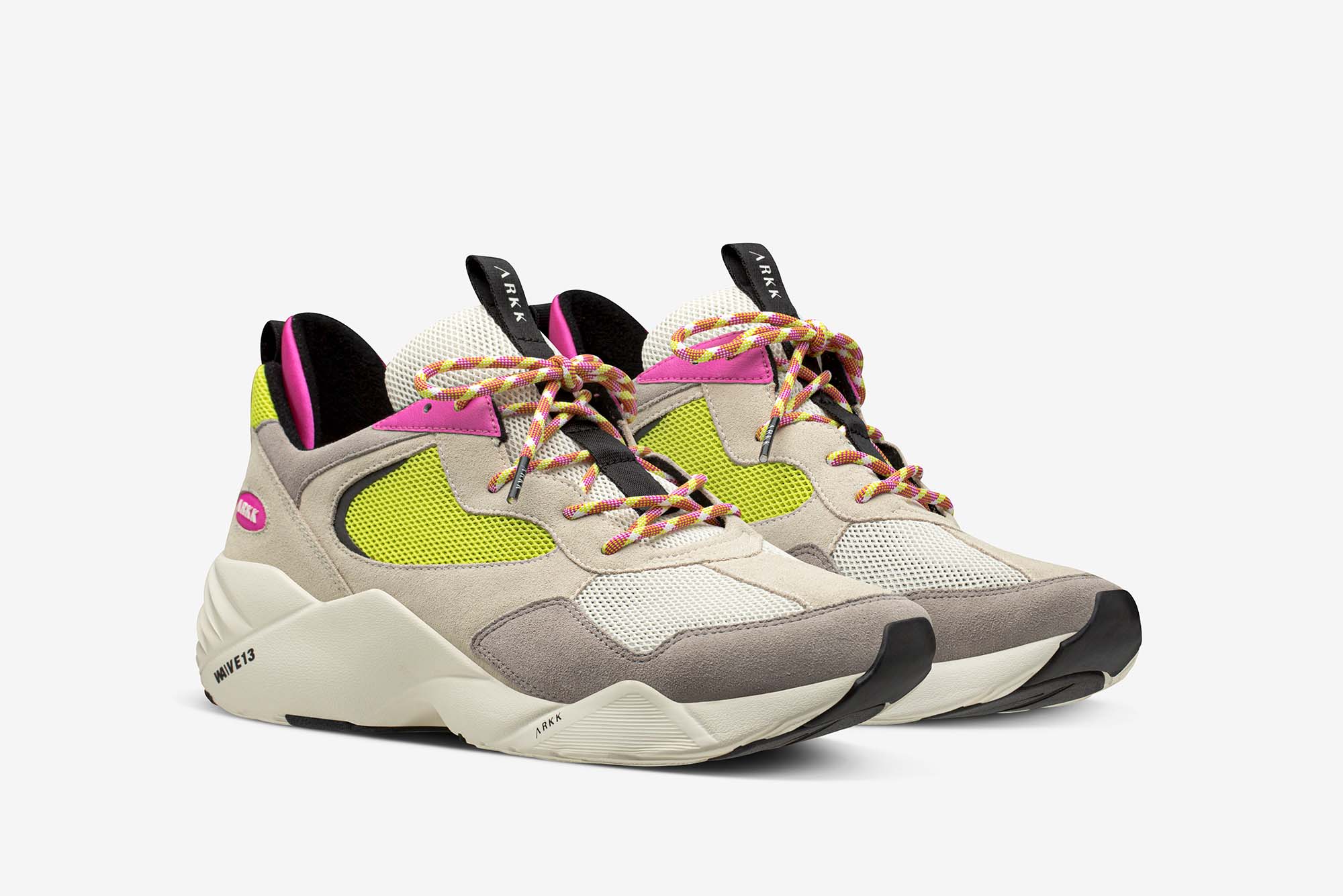 ARKK Collection Kanetyk Suede 2.0 W13 Off White Bright Lemon - Women Kanetyk