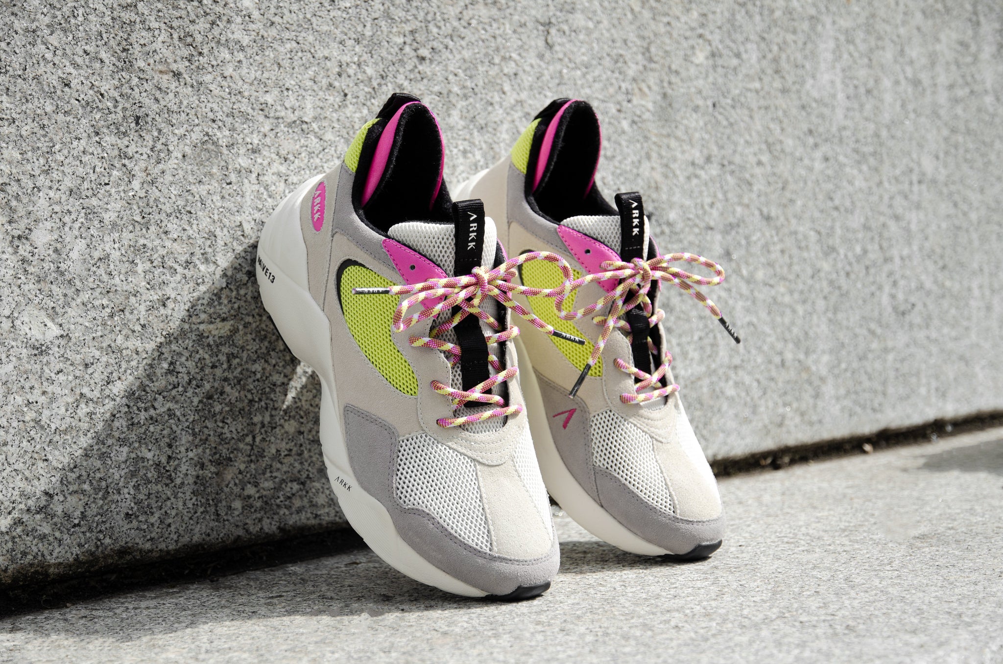 ARKK Collection Kanetyk Suede 2.0 W13 Off White Bright Lemon - Women Kanetyk