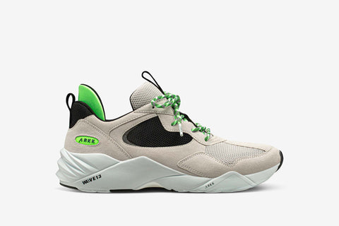 ARKK Collection Kanetyk Suede 2.0 W13 Soft Grey Vivid Green - Men Kanetyk Soft Grey Vivid Green