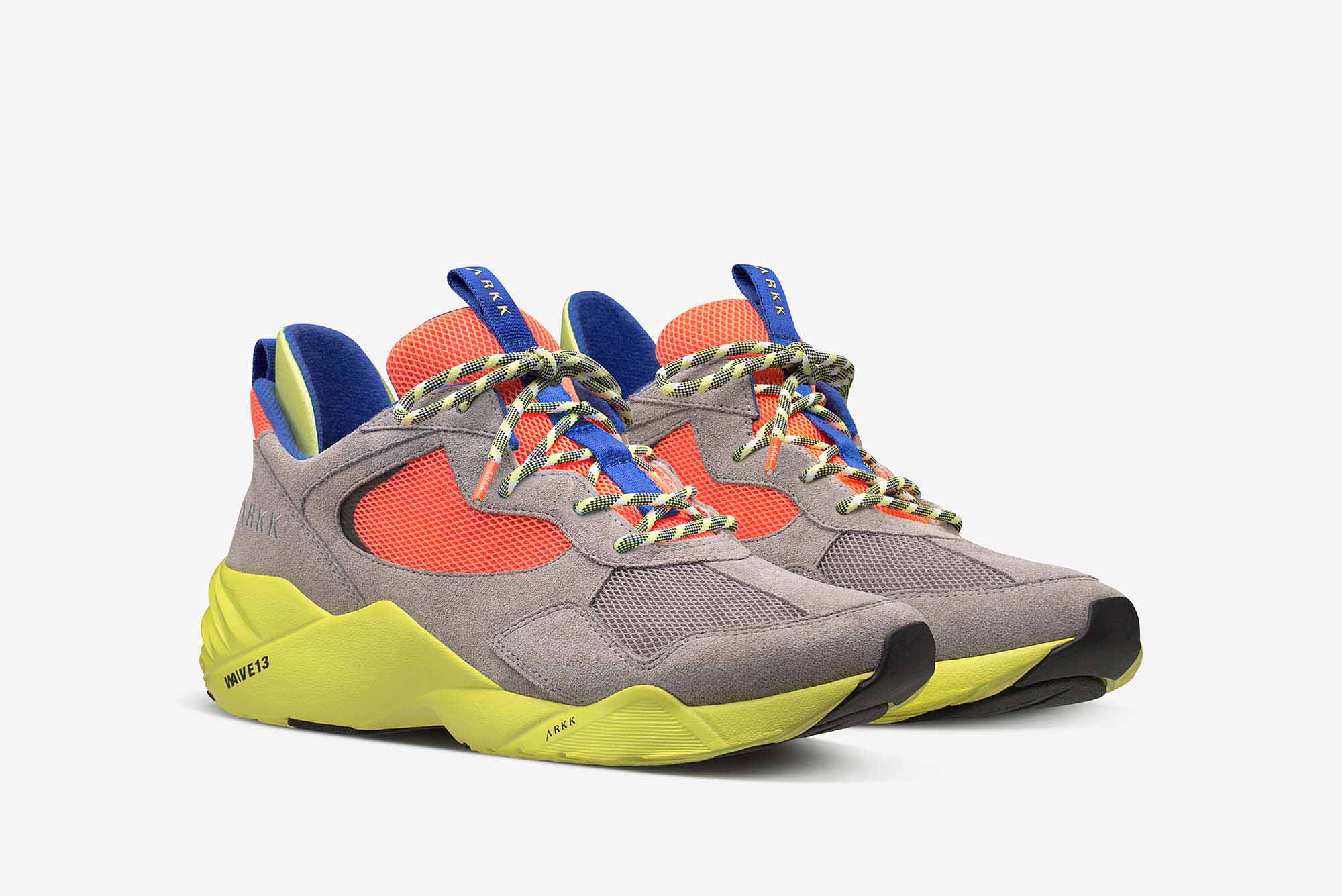 ARKK Collection Kanetyk Suede W13 Ash Neon Lime - Men Kanetyk