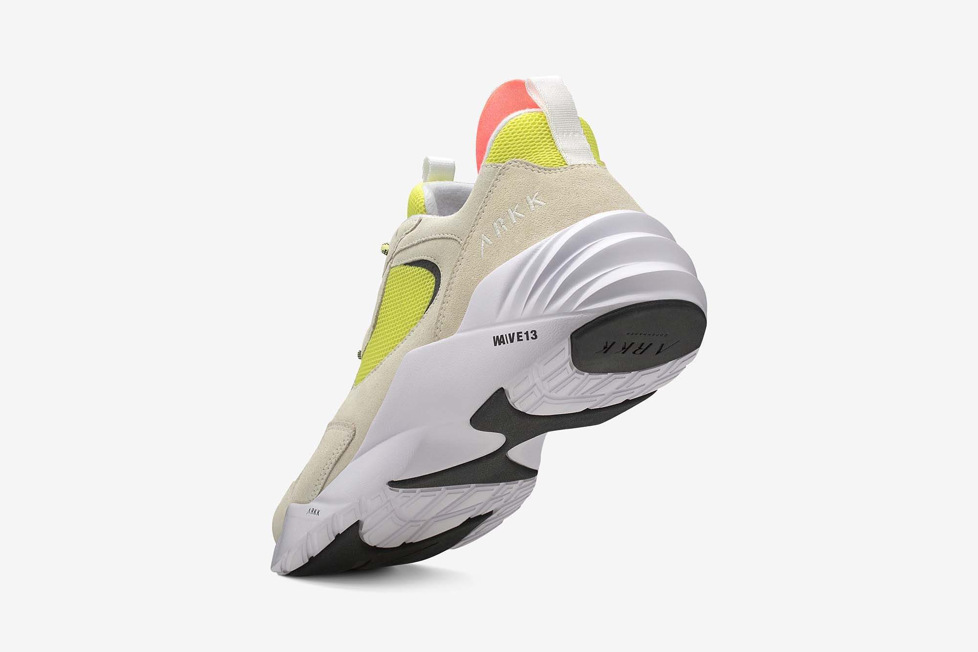 ARKK Collection Kanetyk Suede W13 Off White Neon Lime - Men Kanetyk
